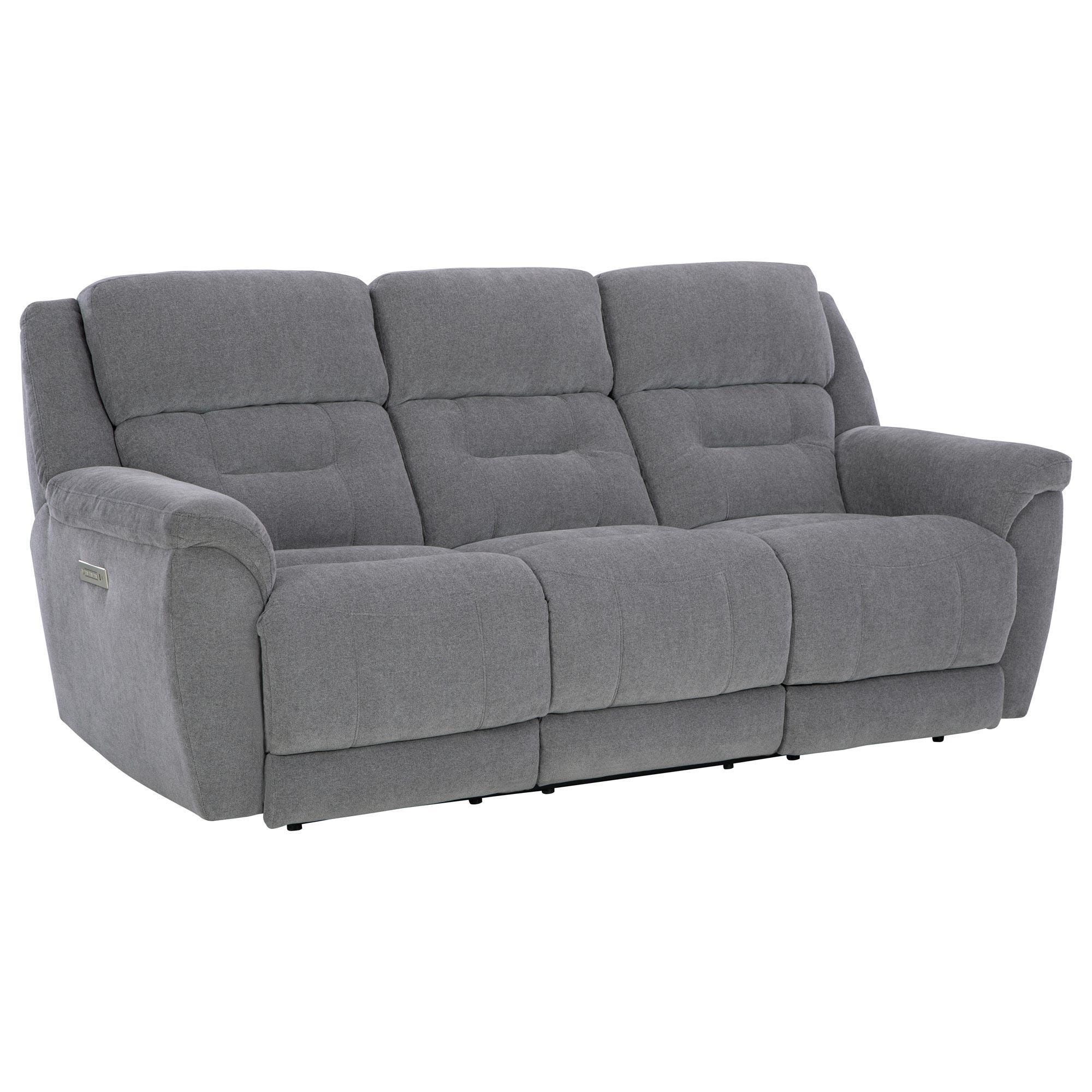 HomeStretch Knockout Power Sofa in Parkway Granite
