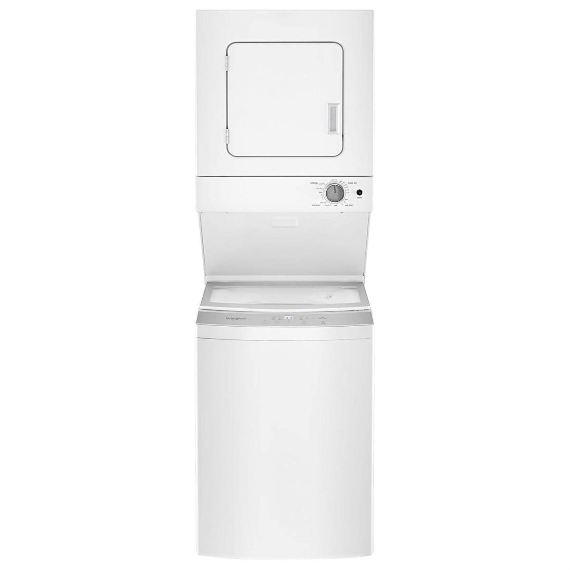 プレーヤー TMY WDV-60SW Whirlpool 1.6 Cu. Ft. Electric Stacked Laundry in White | Nebraska