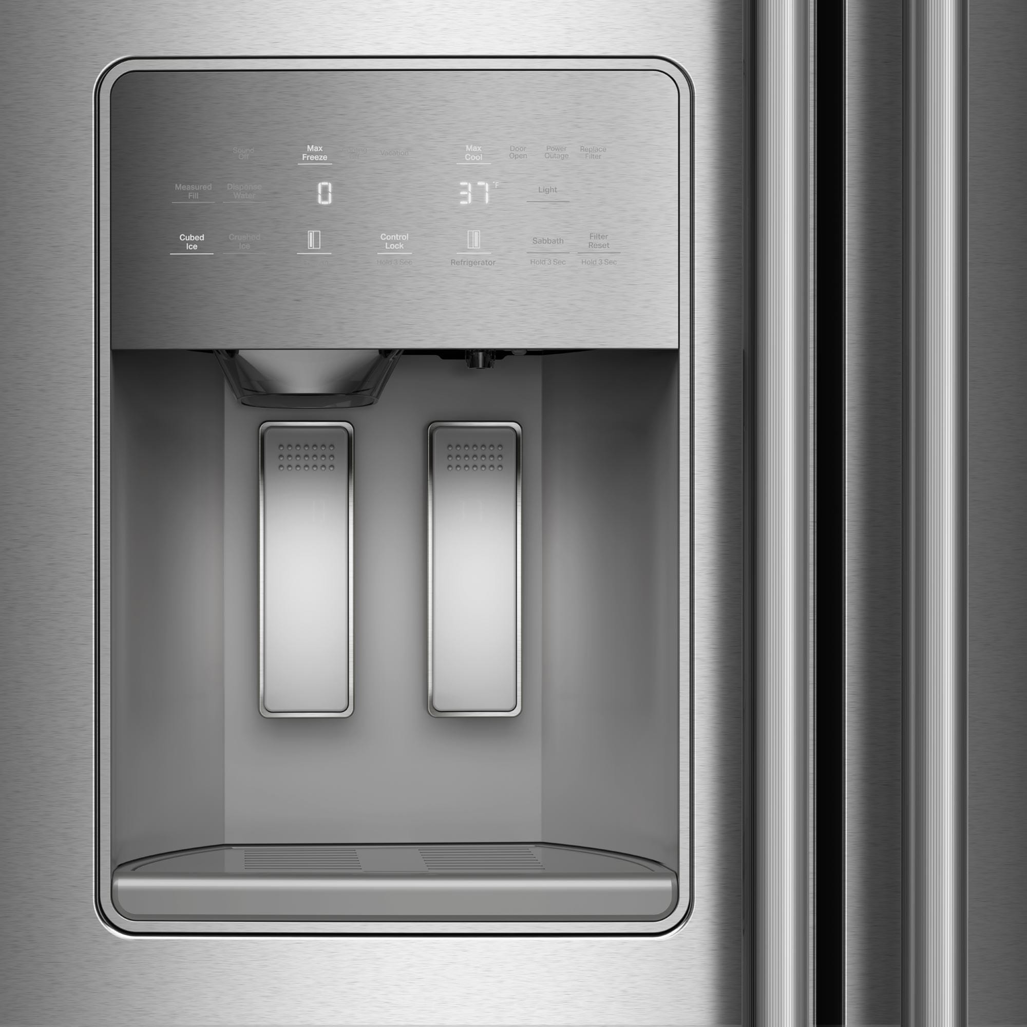 KitchenAid 28.7 Cu. Ft. Side-by-Side Refrigerator in Fingerprint