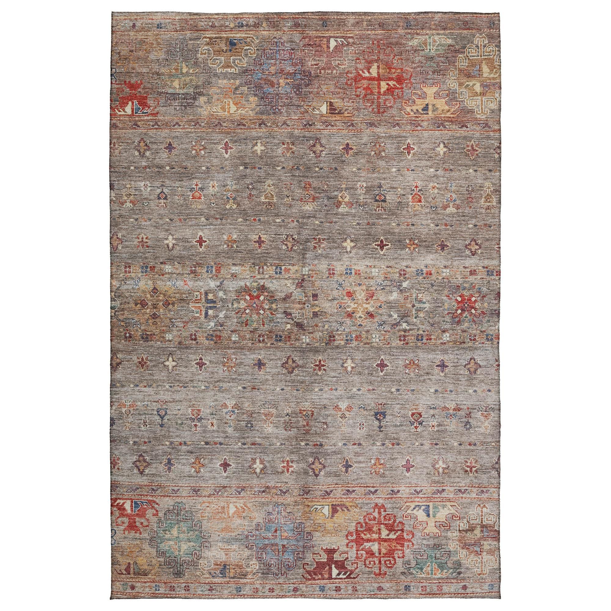 Dalyn Rug Company Karaj KJ5 8' x 10' Pewter Indoor/Outdoor Area Rug