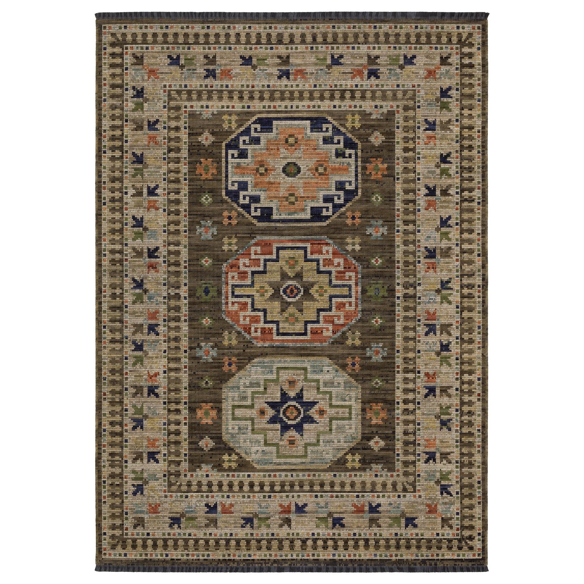 Oriental Weavers Legacy Brown, Orange and Blue 3'3