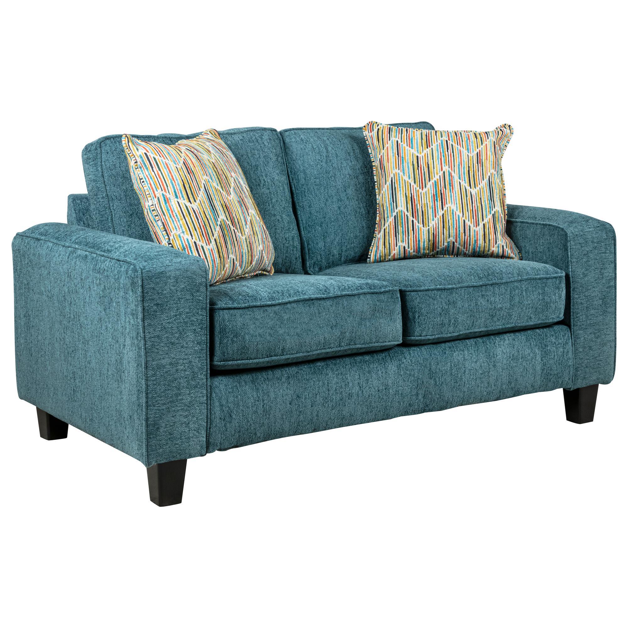 Albany Furniture Lexington Loveseat in Jade NFM