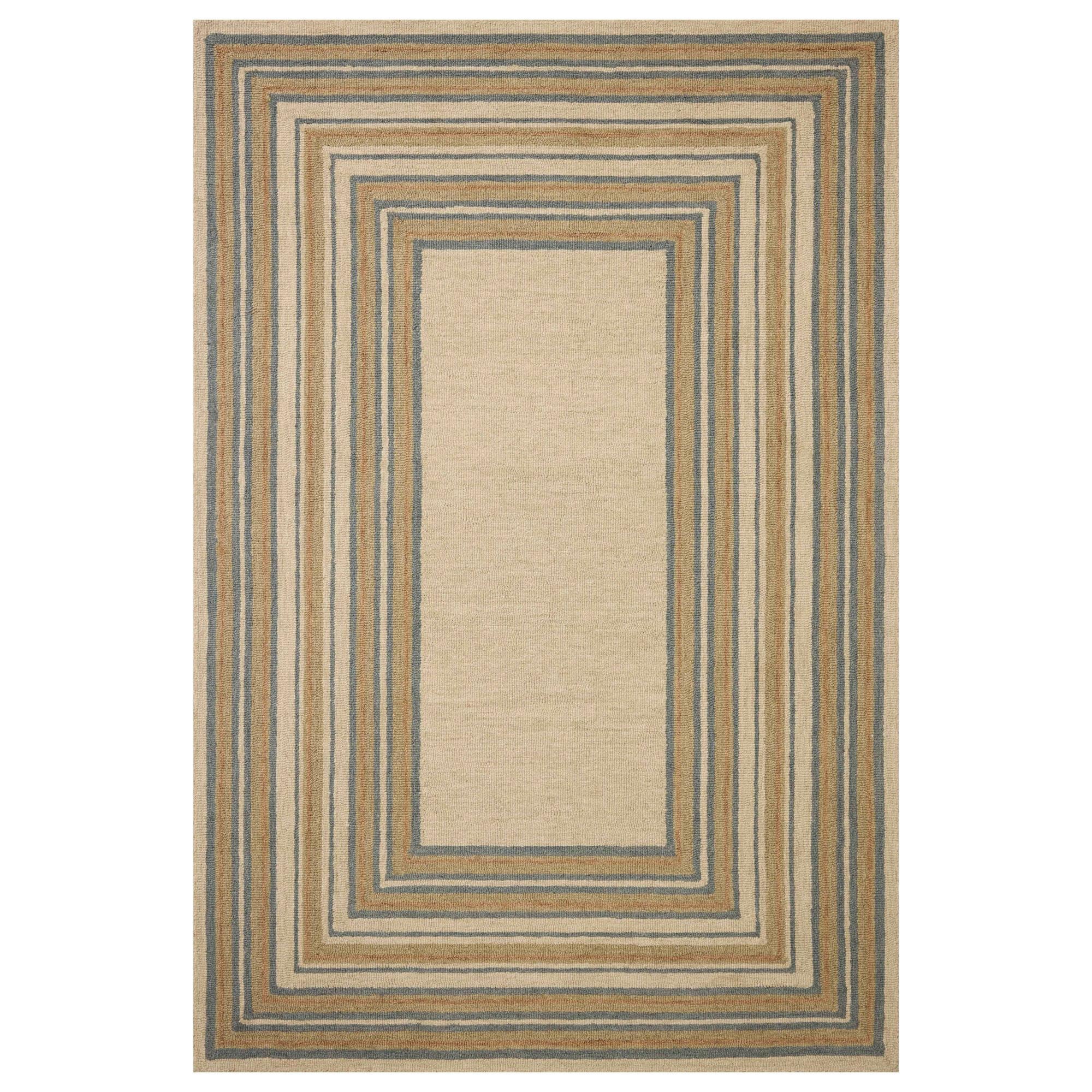 Chris Loves Julia x Loloi Alfie Natural and Multicolor 2'3