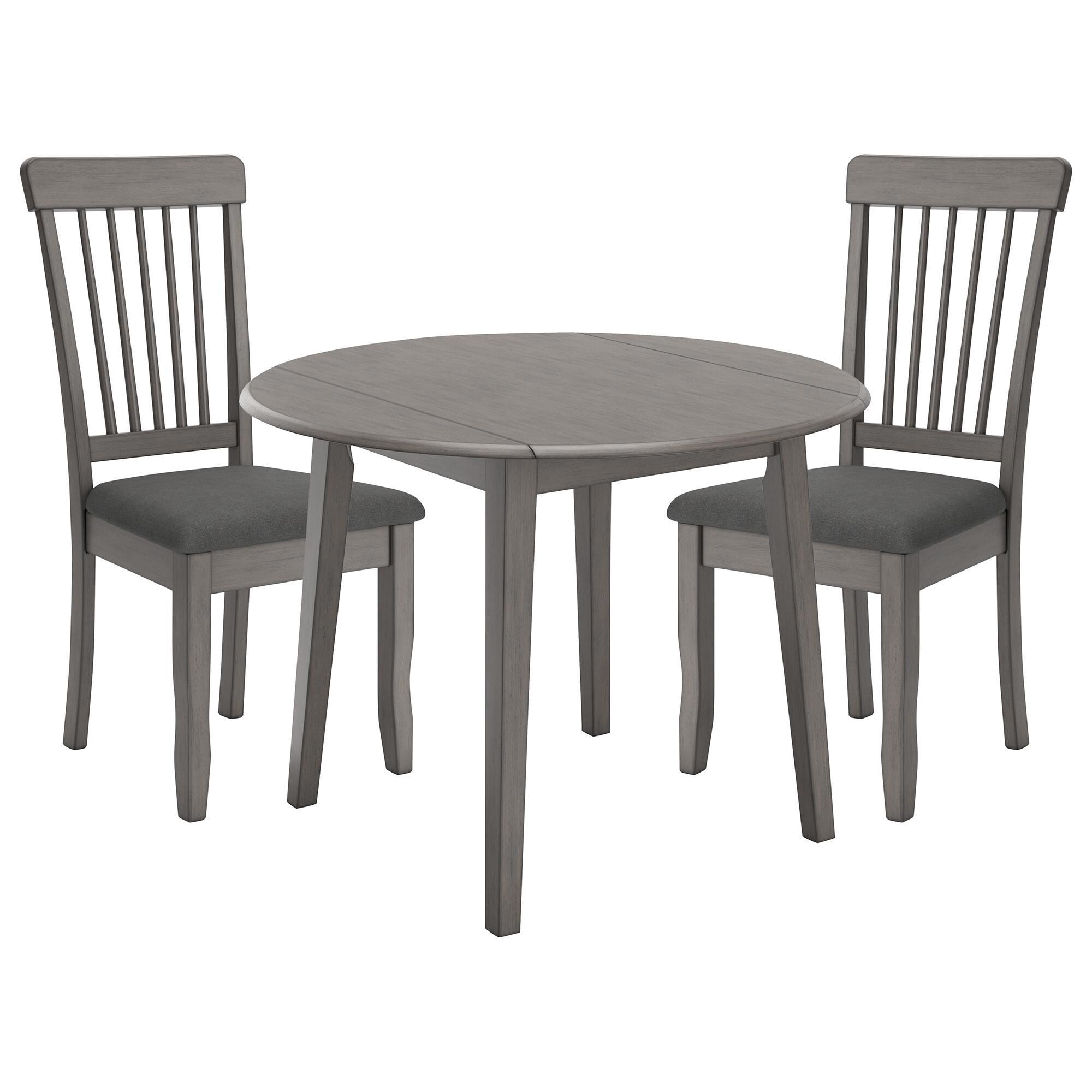 Signature Design by Ashley Shullden 3Piece Round Dining Set in Medium