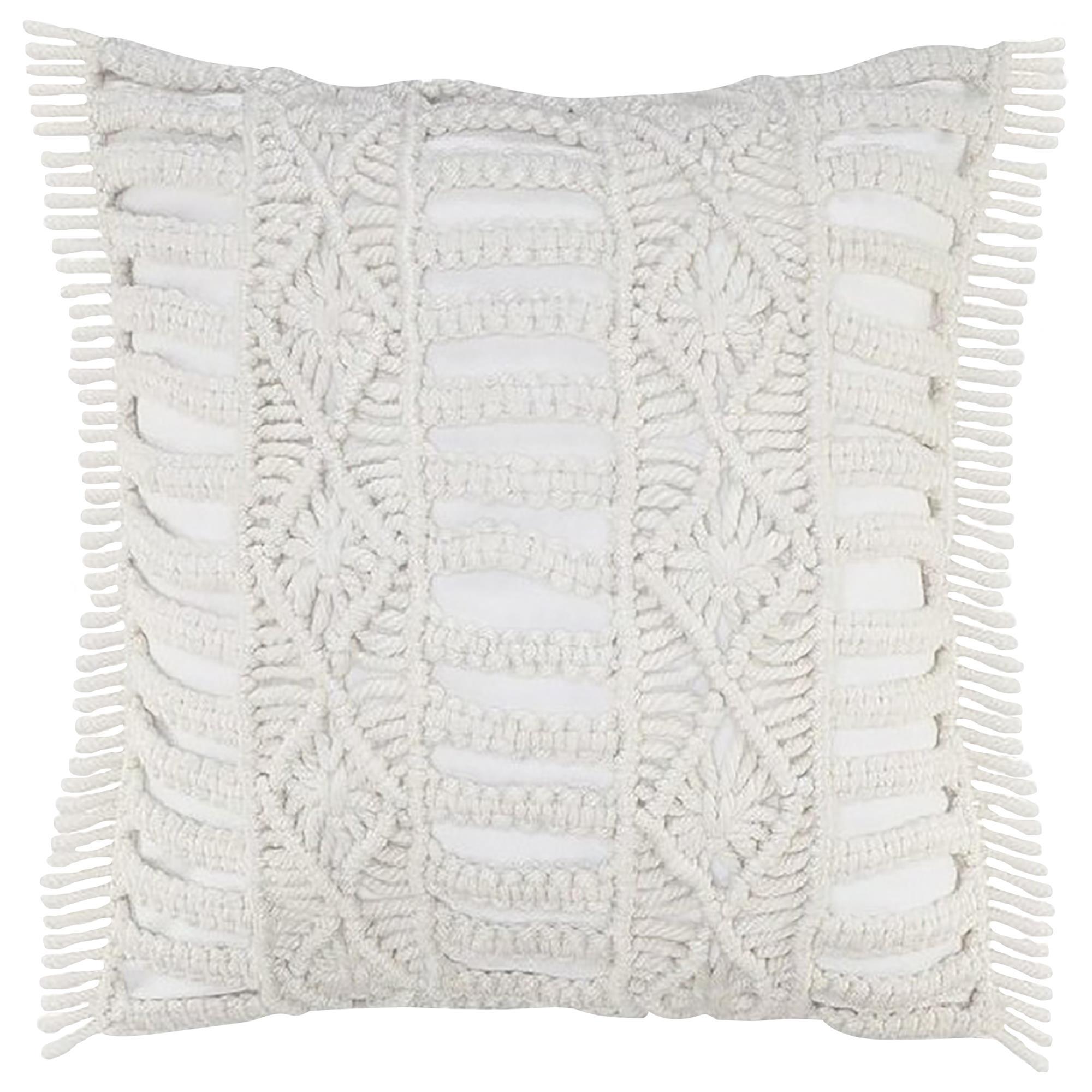 macrame throw pillow