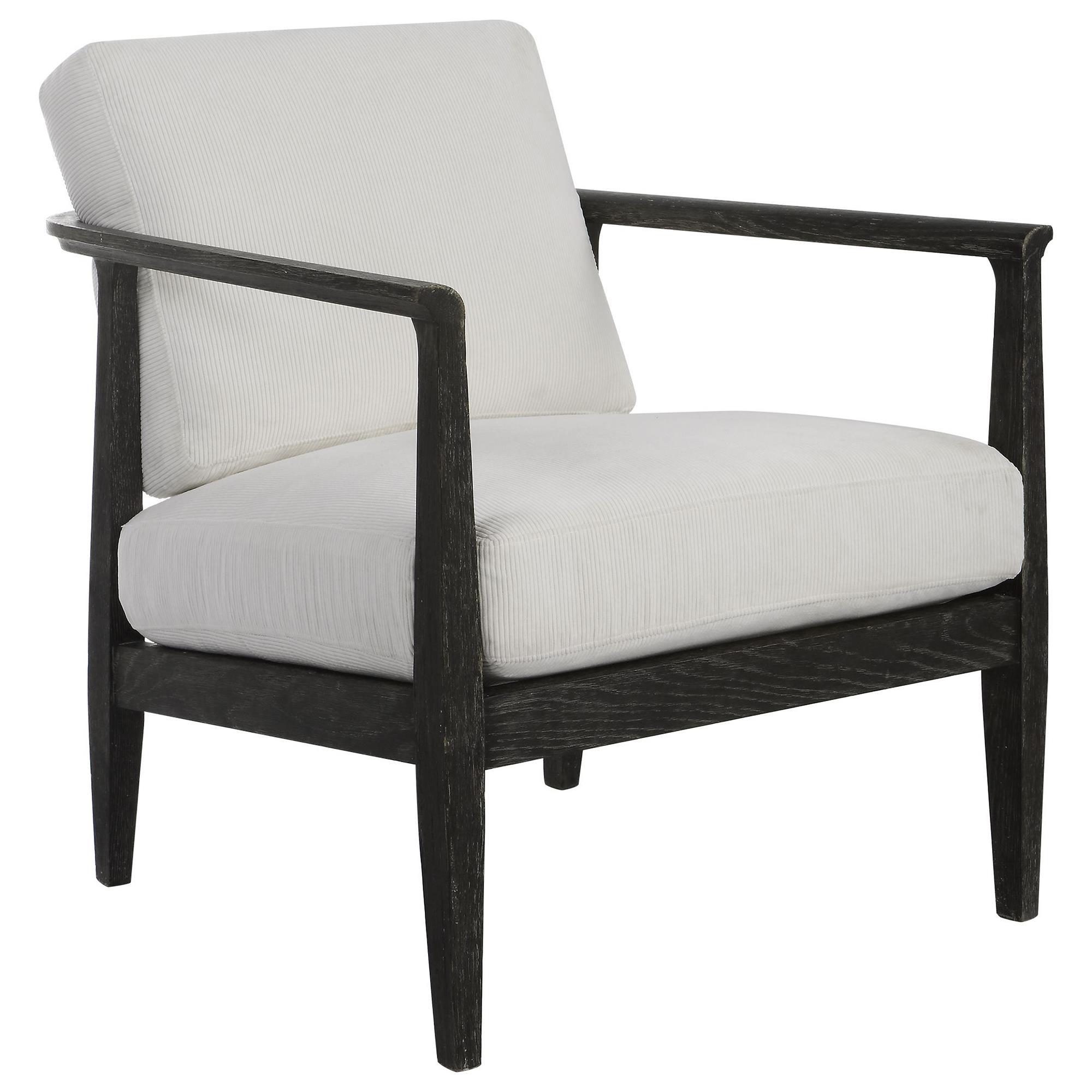 Uttermost Brunei Accent Chair in White NFM