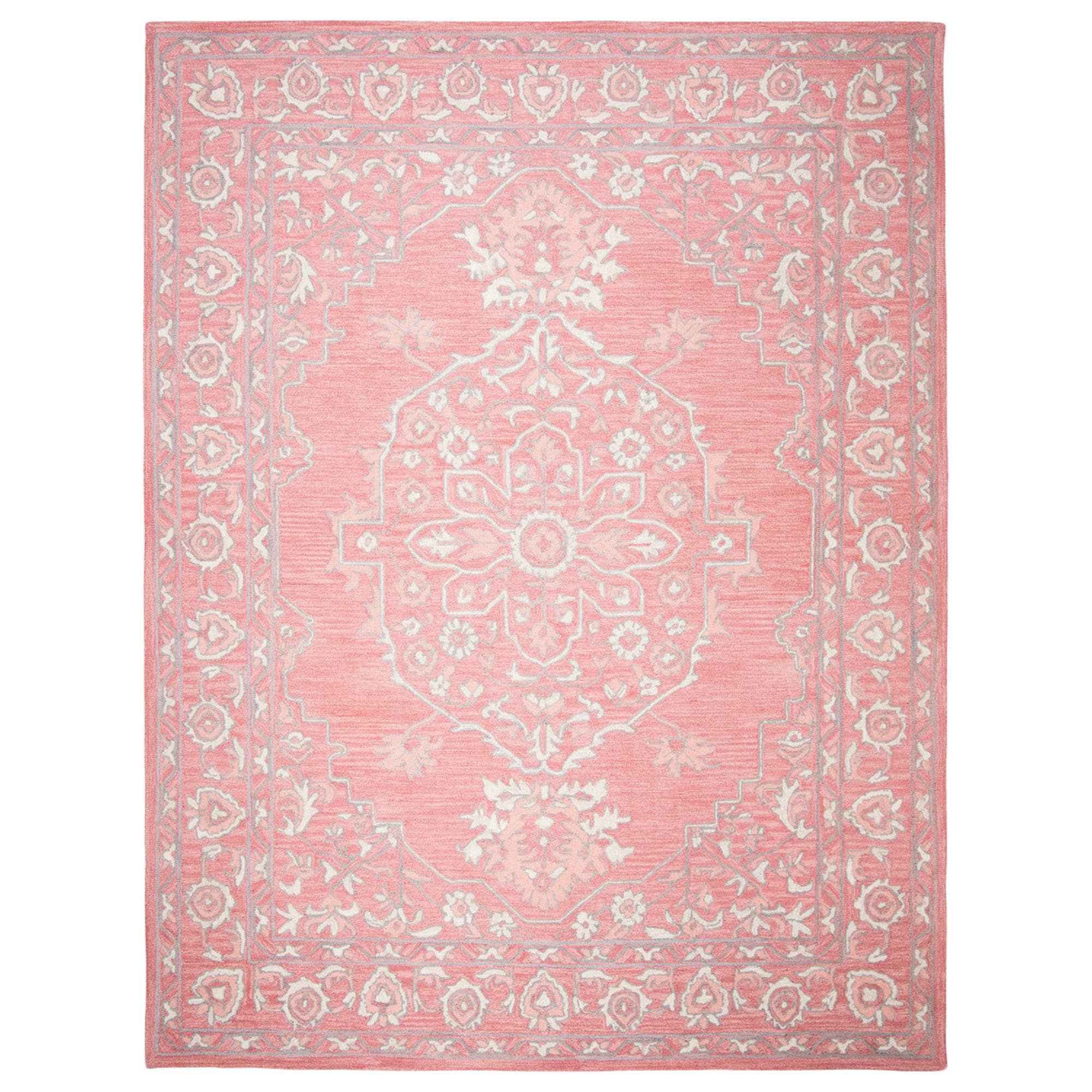 Safavieh Micro-Loop Oriental 8' x 10' Pink and Ivory Area Rug