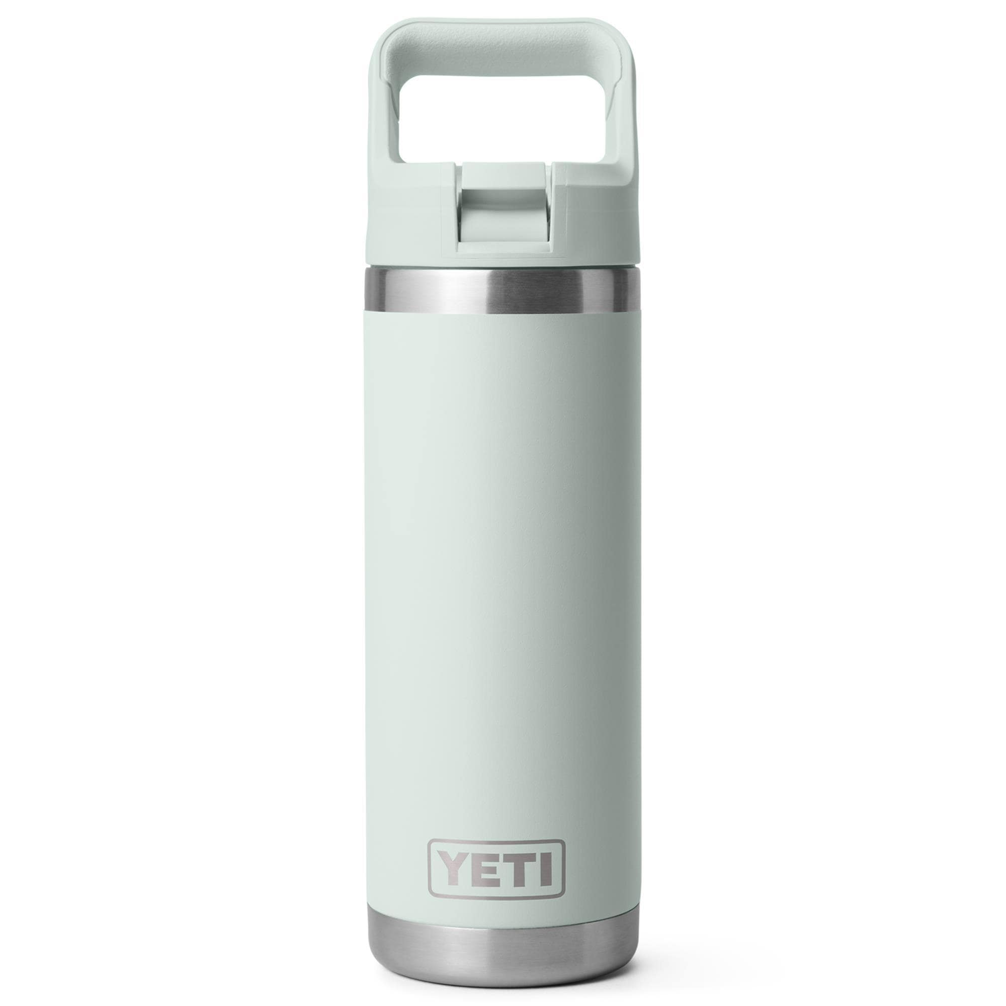 YETI Rambler 18 Oz Water Bottle with Straw Cap in White