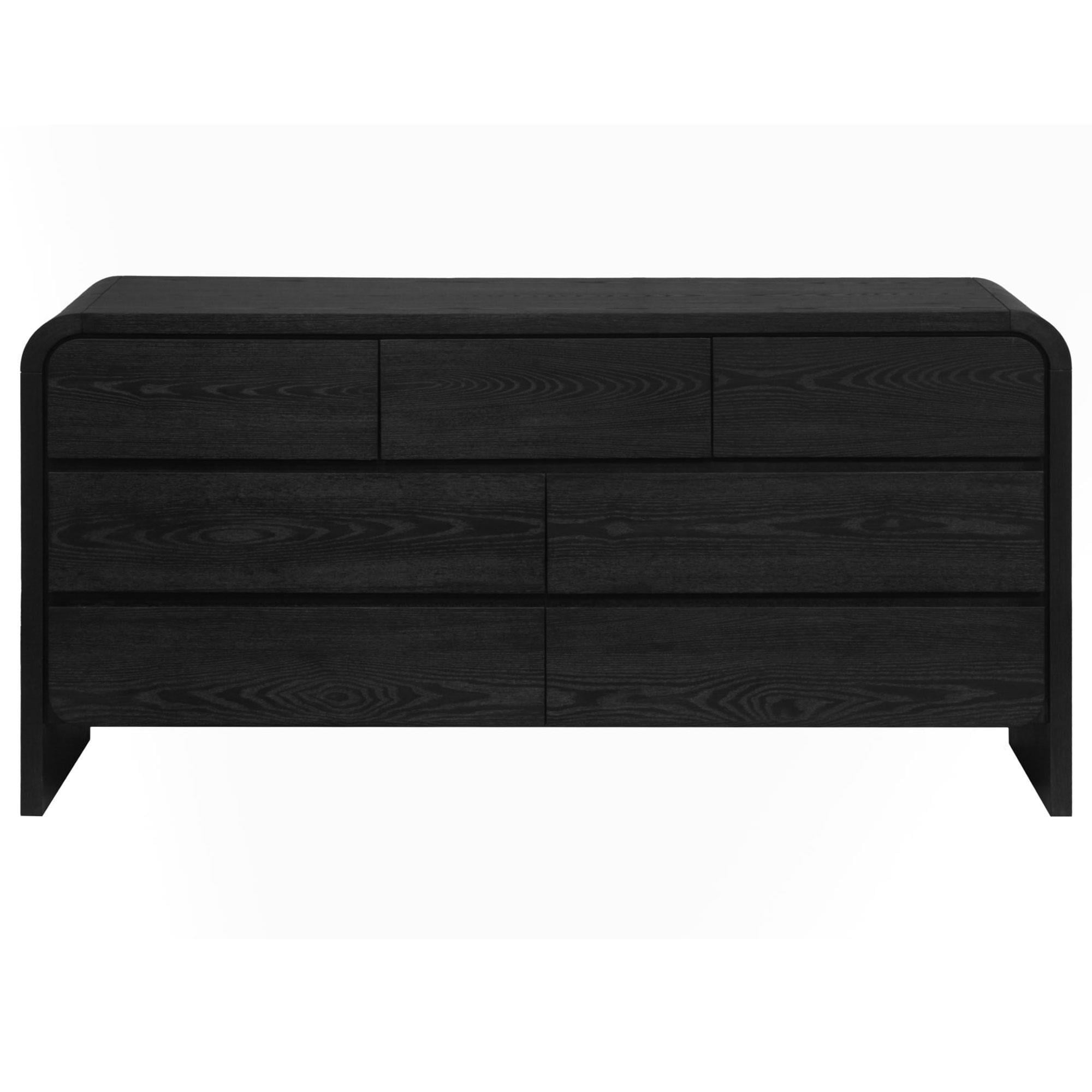 その他 2024 EC C. Guevarra/F. Castro 1of1 Black Urban Home Elora 7-Drawer Dresser in Jet Black