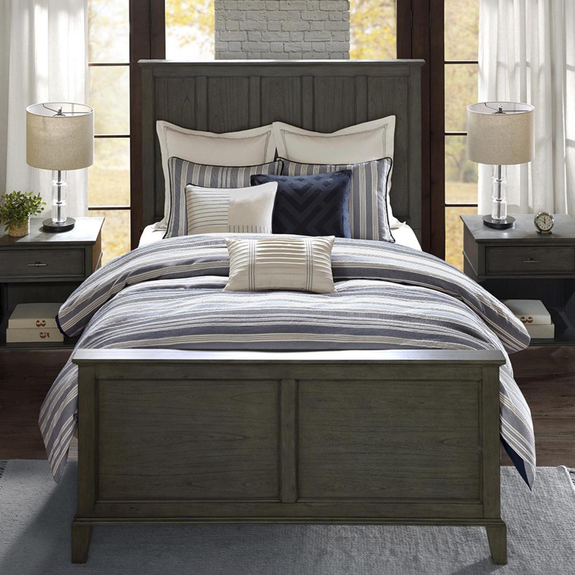 Goldstar Bedding Farmhouse 9 Piece King Comforter Set In Blue Nebraska Furniture Mart Goldstar Bedding Farmhouse 9 Piece King, Farmhouse King Size Bedding Set