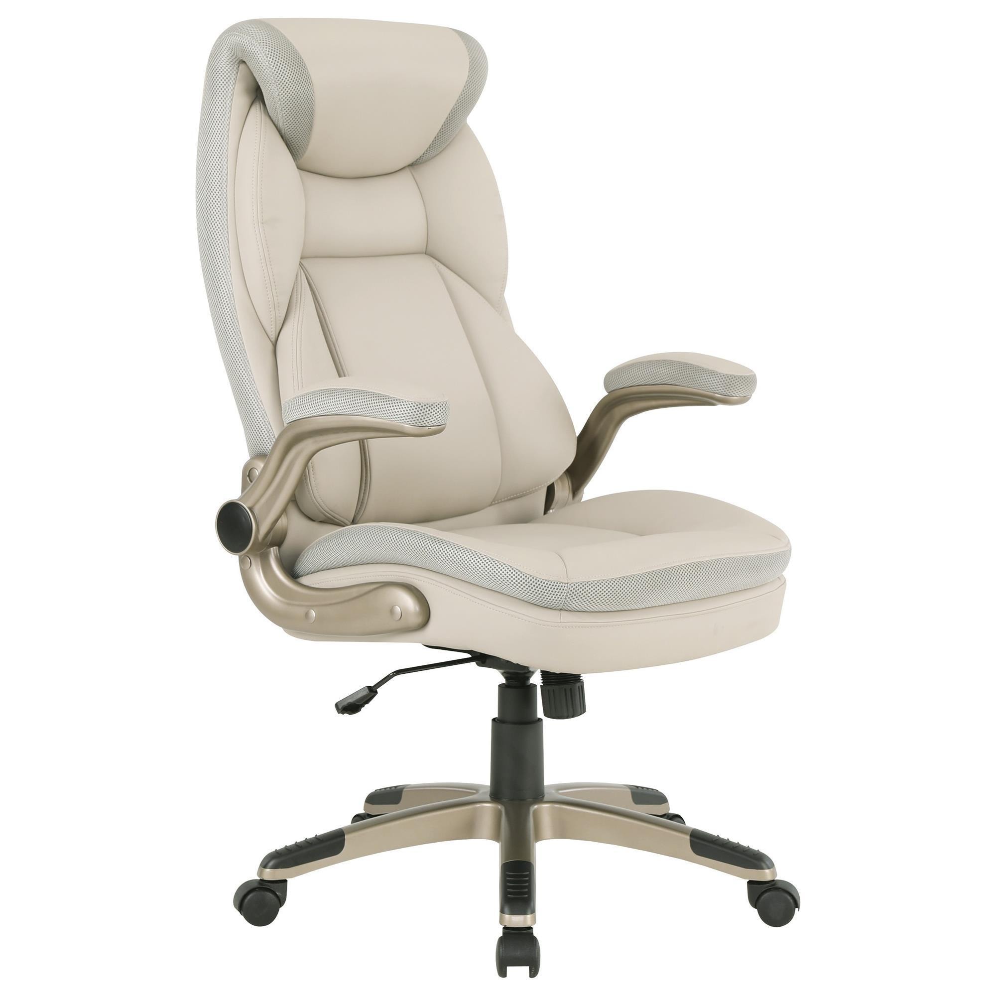 Serta Verona Cream Executive Leather Office Chairs Parker House