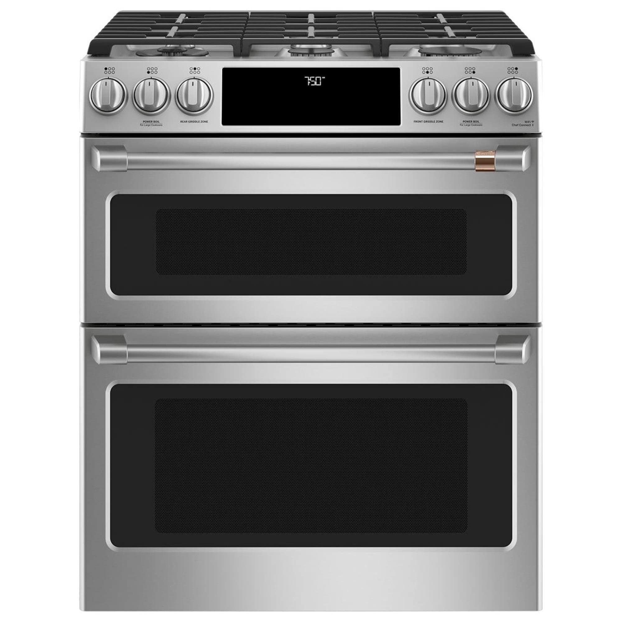 GE Appliances 30" SlideIn Front Gas Double Oven with Convection Range