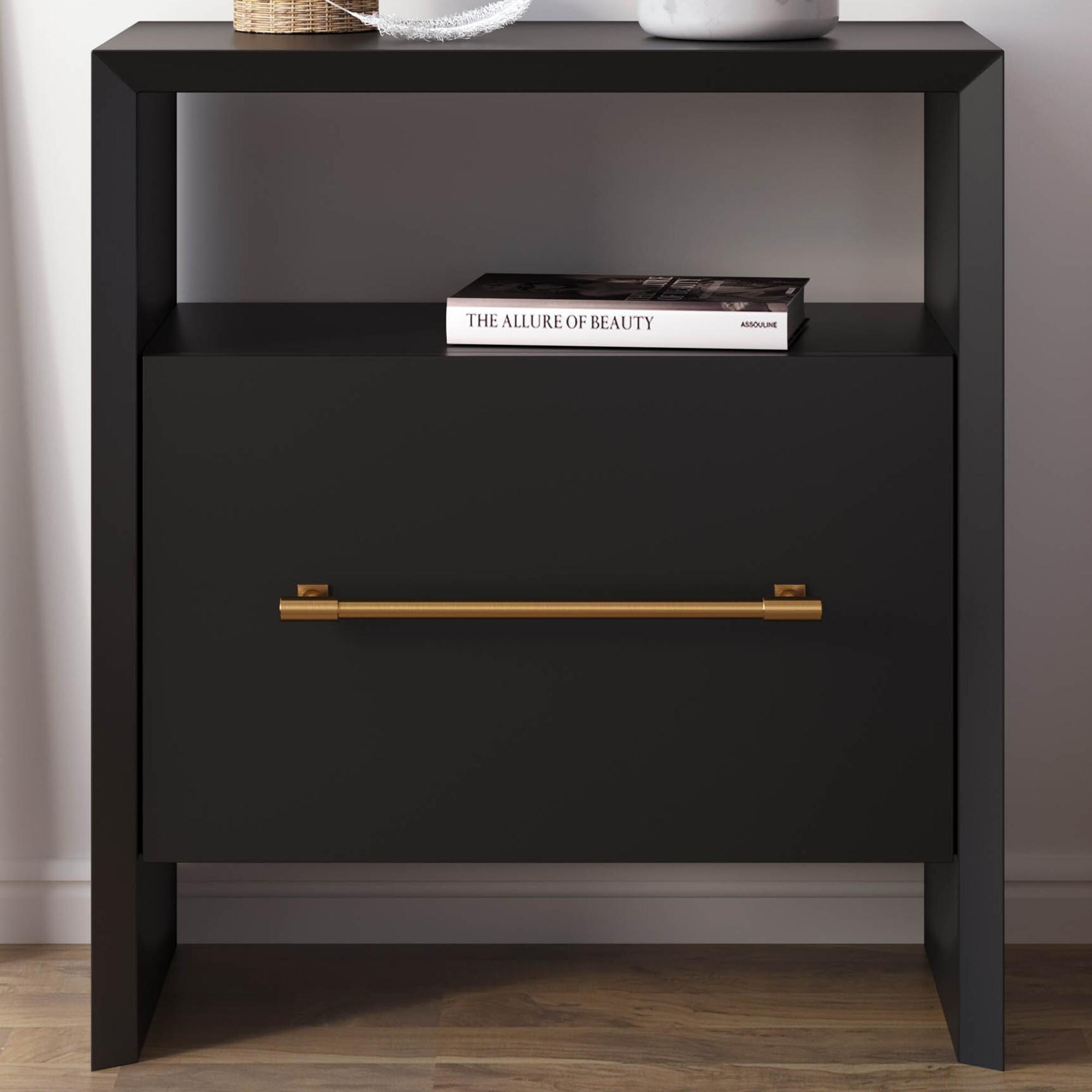 Tov Furniture Libre Nightstand in Black Nebraska Furniture Mart