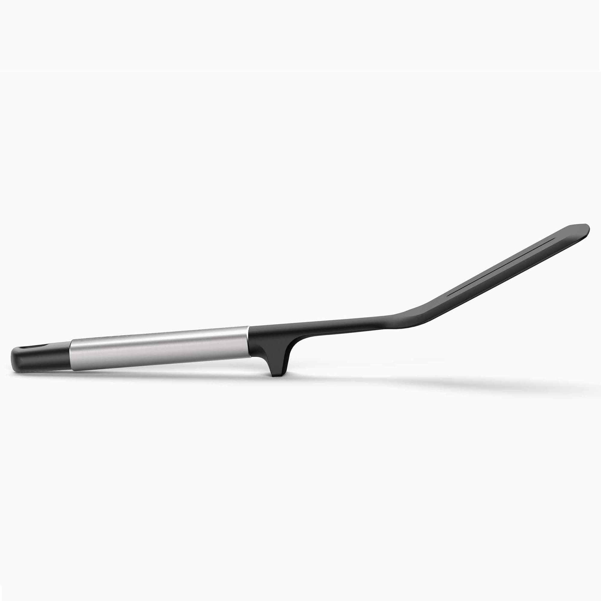 Elevate Silicone Slotted Turner in Stainless Steel