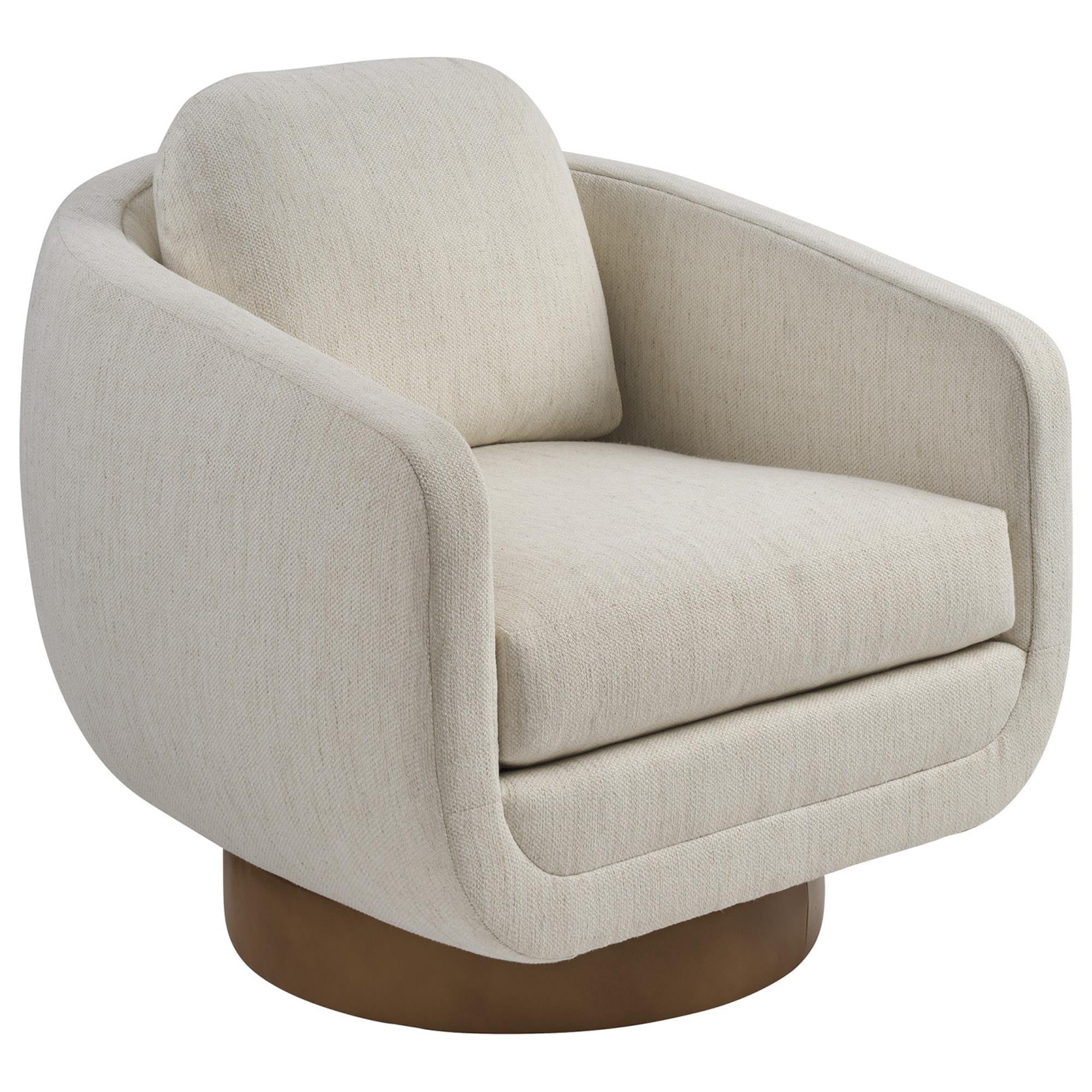 Lexington Home Brands La Costa Bluewater Swivel Chair in Bisque
