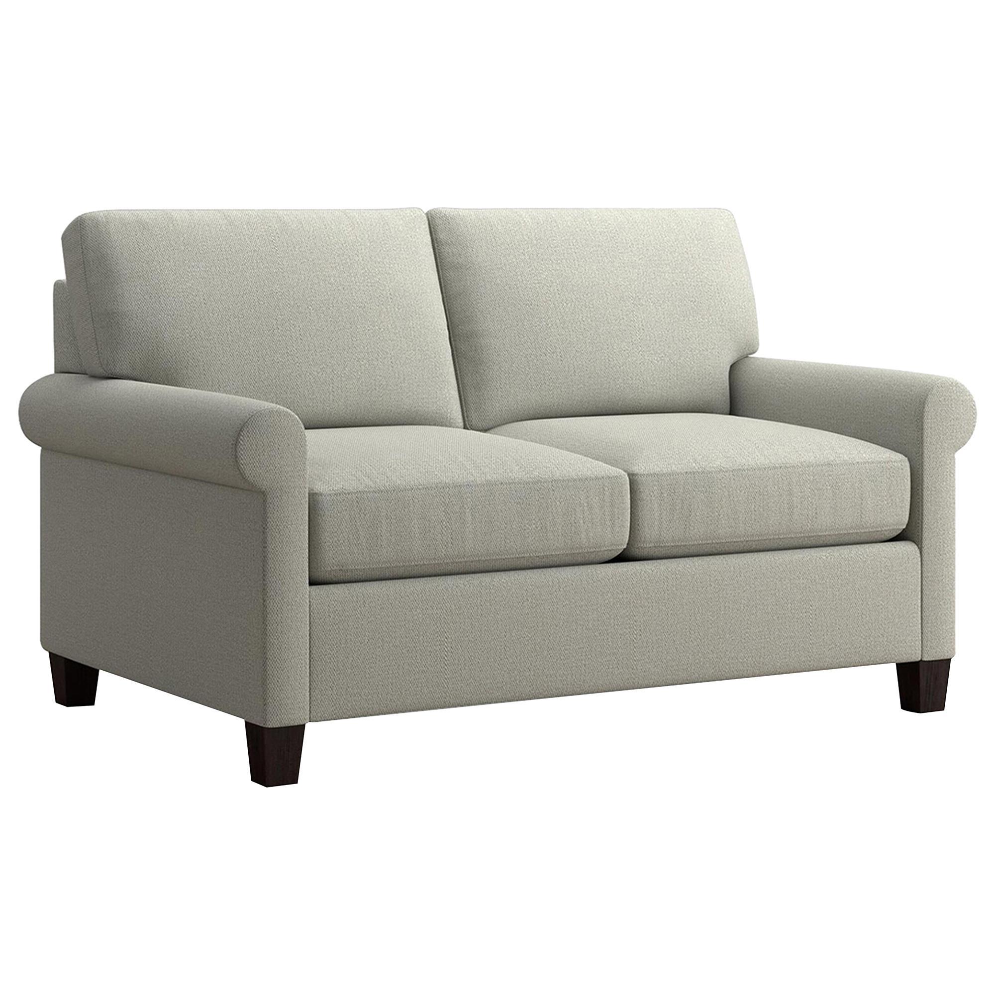 Bassett Spencer Stationary Loveseat in Sea Mist | Shop NFM