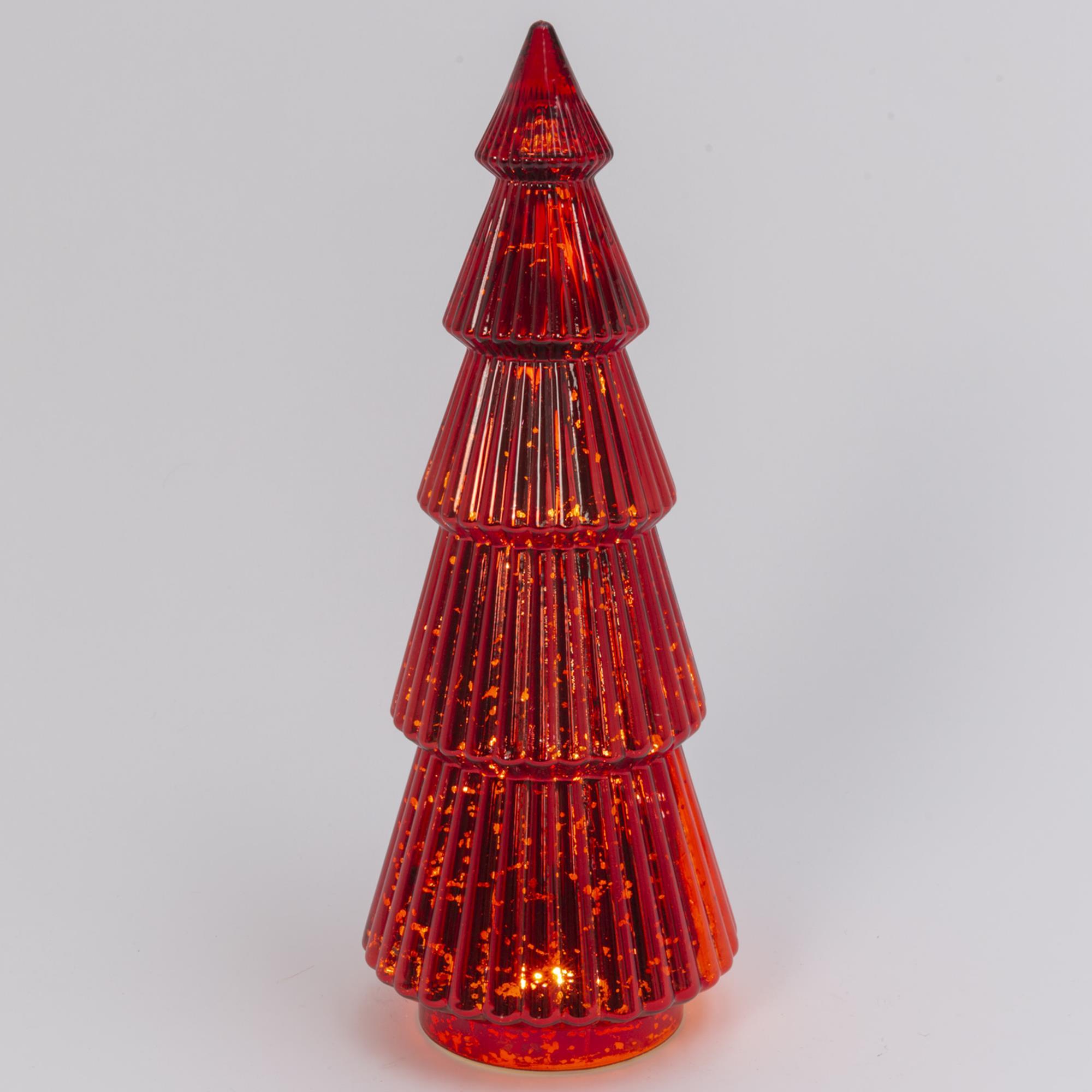 The Gerson Company 22" Glass Tree in Red NFM