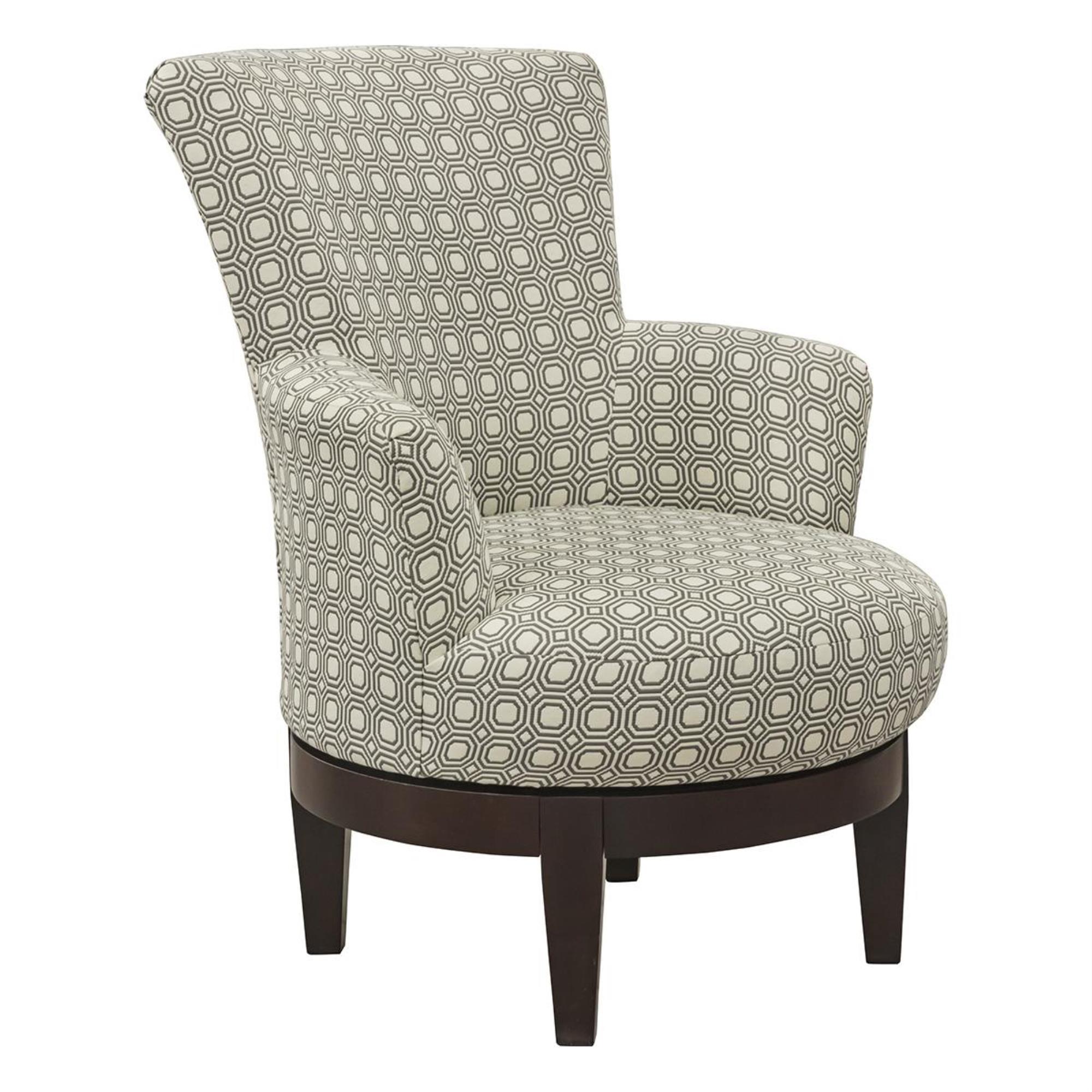 Best Home Furnishings Justine Swivel Chair in Graphite Nebraska