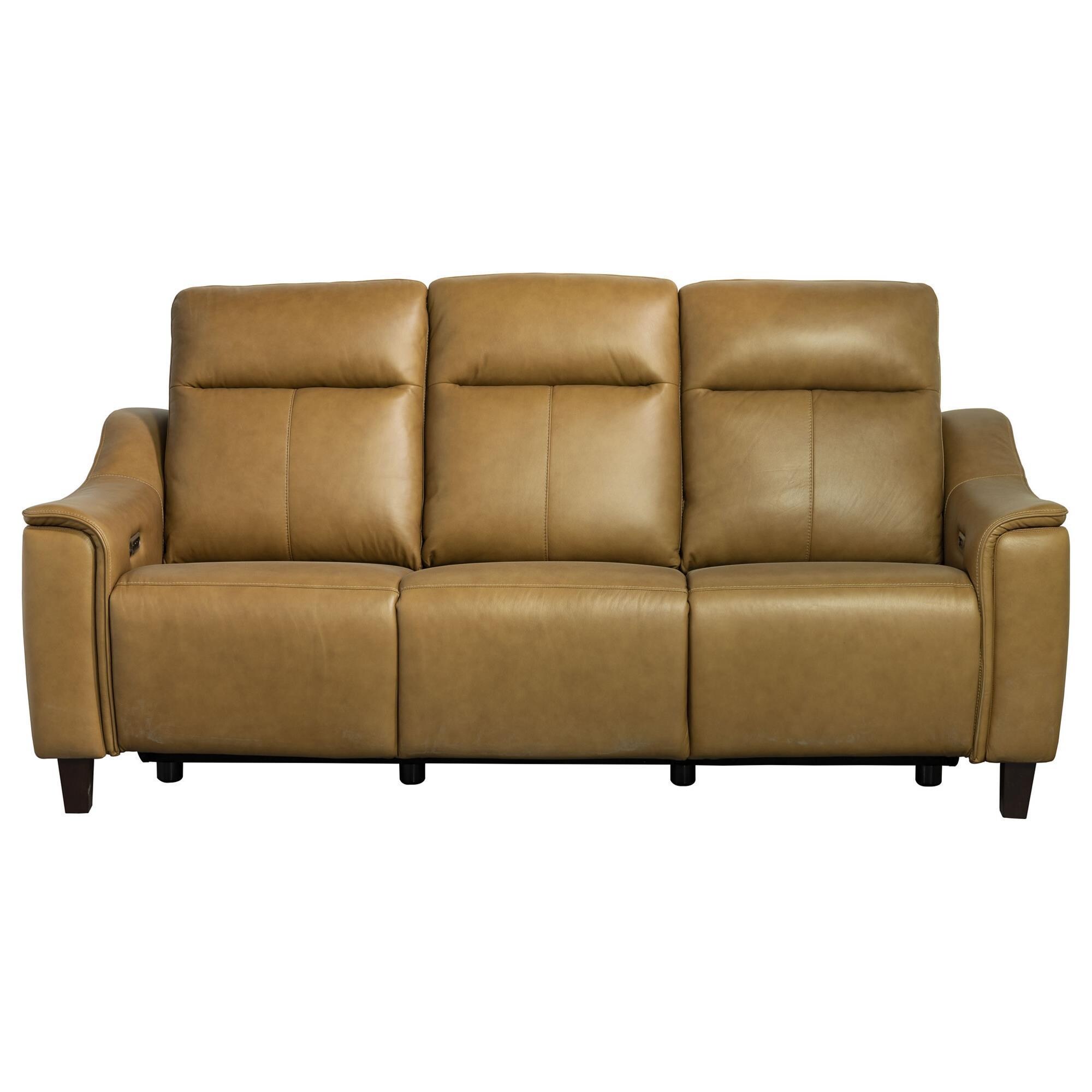 Flexsteel Walter Power Reclining Sofa in Honey NFM