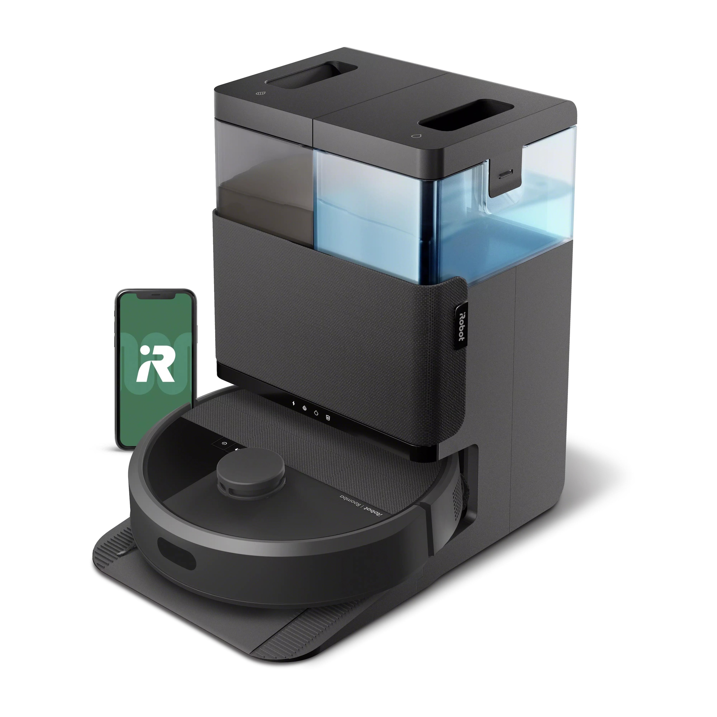 iRobot Roomba Plus 405 Combo Robot Vacuum with AutoWash Dock in Black