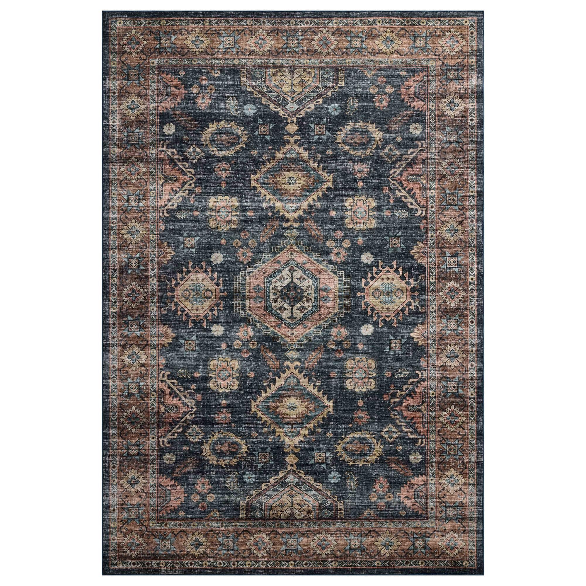 Loloi Anniston Denim and Sunset 5' x 7'6