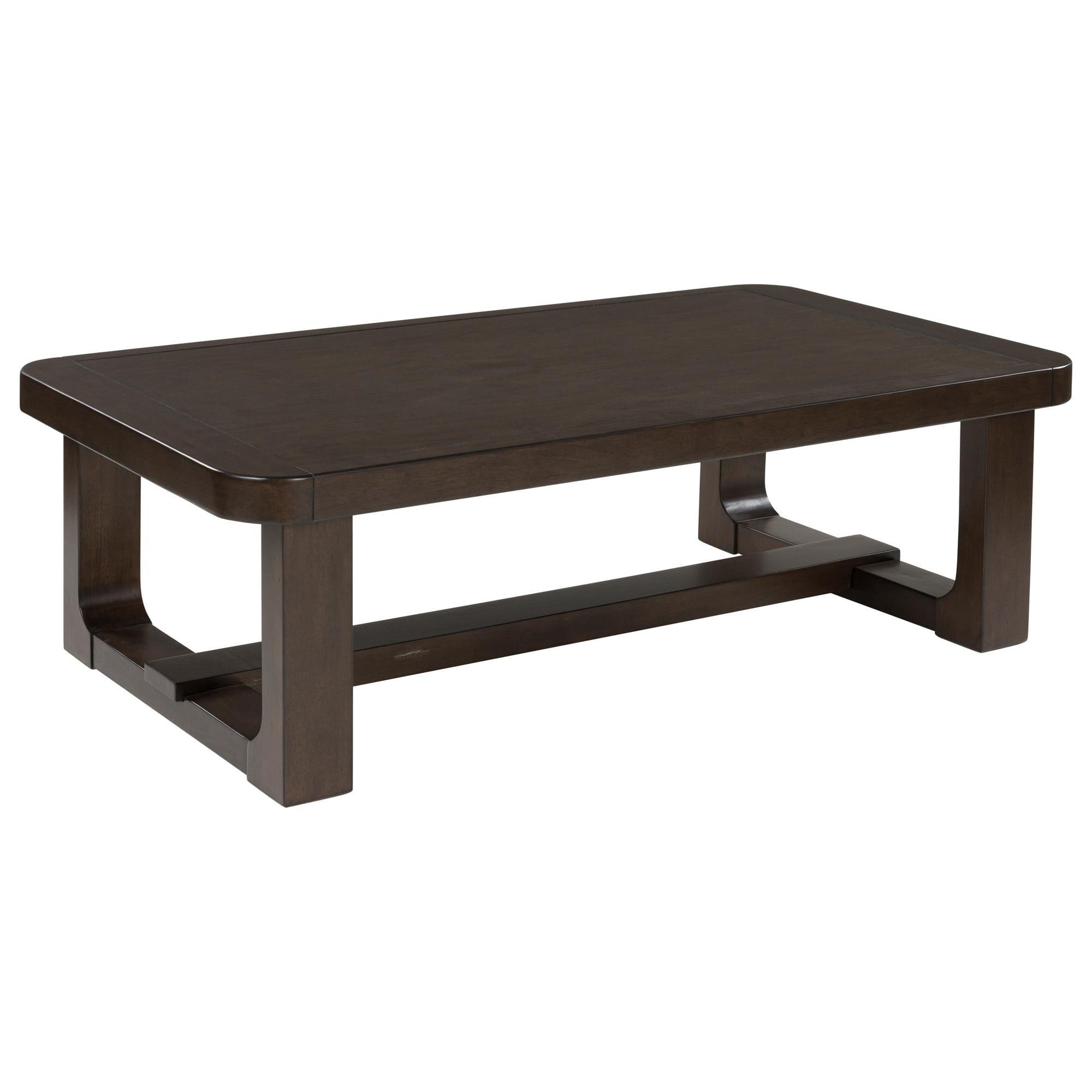 Ashley Breckington Rectangular Cocktail Table in Dark Brown