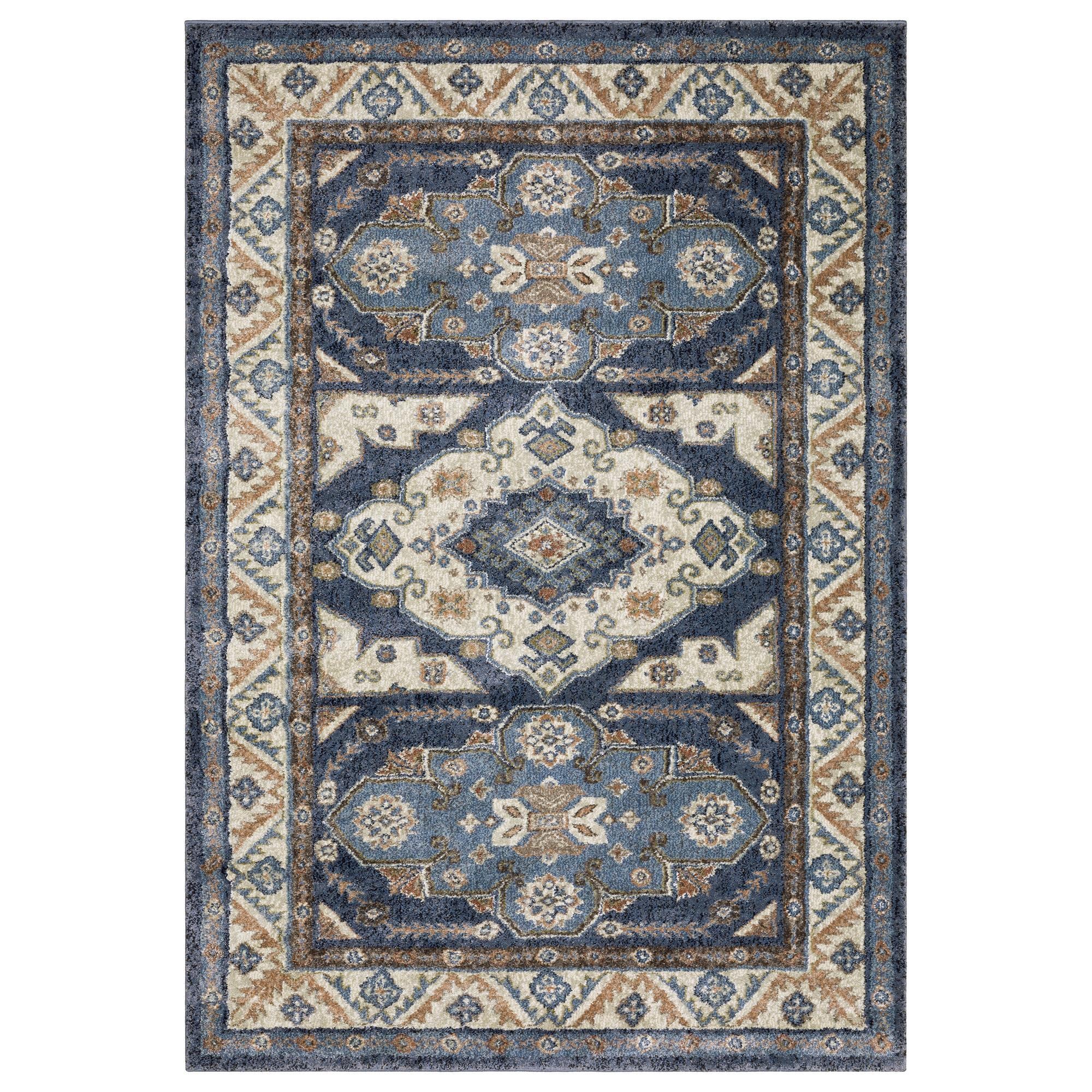 ROW by Oriental Weavers Gemma Oriental Blue and Rust 6'7