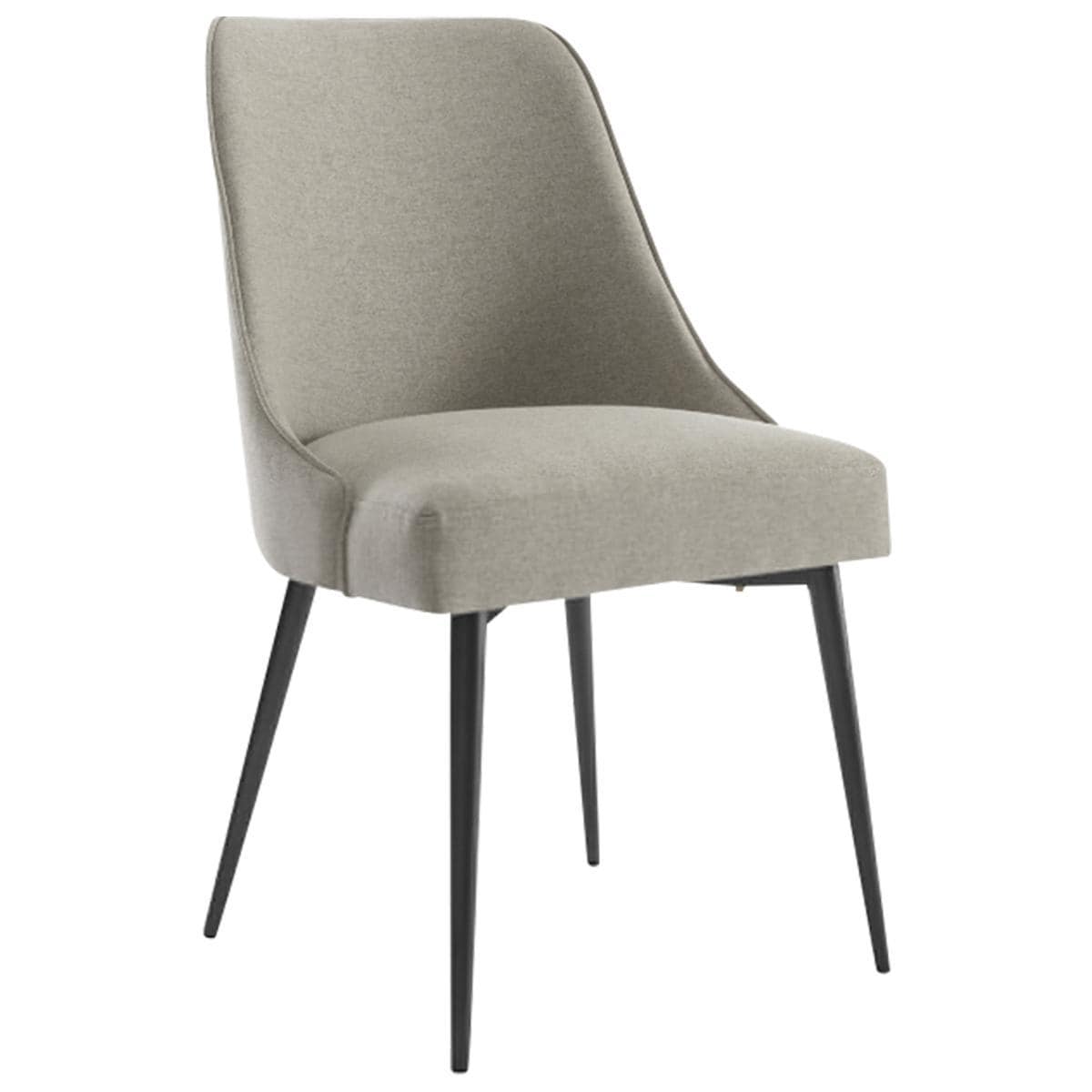 Crystal City Olson Side Chair in Black and Khaki Nebraska Furniture Mart