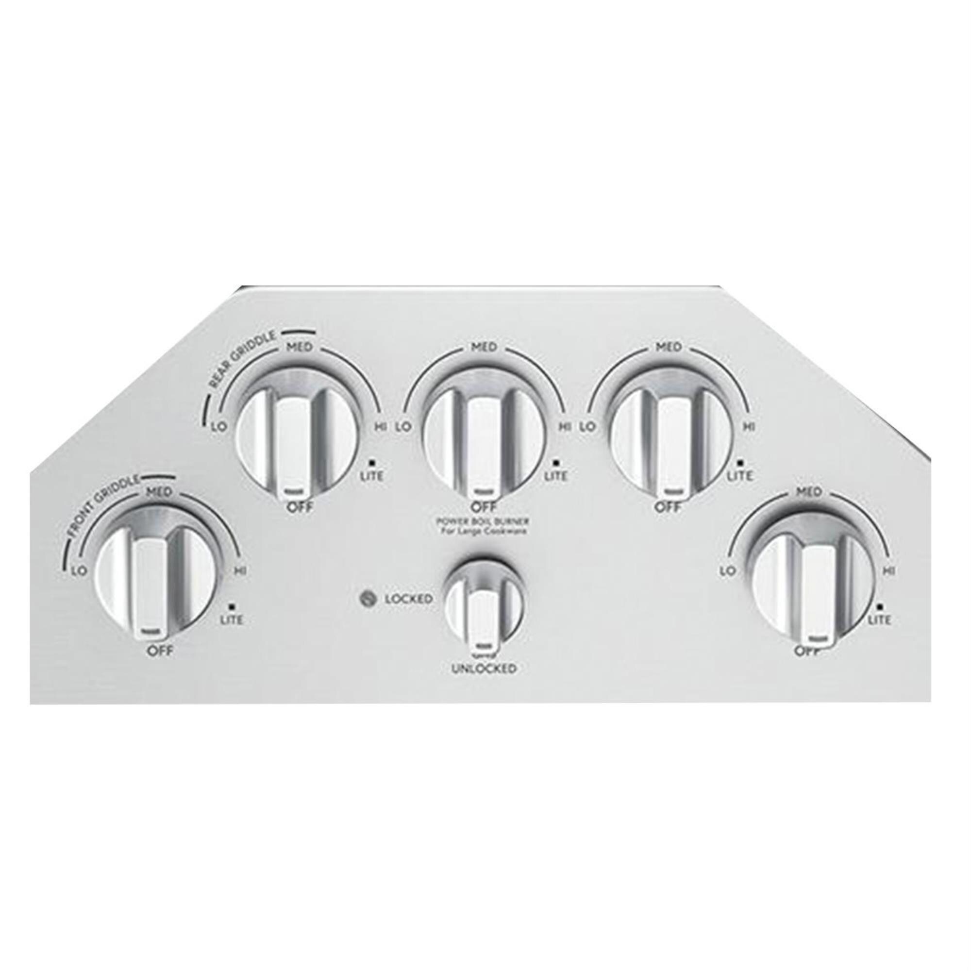 GE Cafe Gas Cooktop Knob in Brushed Stainless Nebraska Furniture Mart