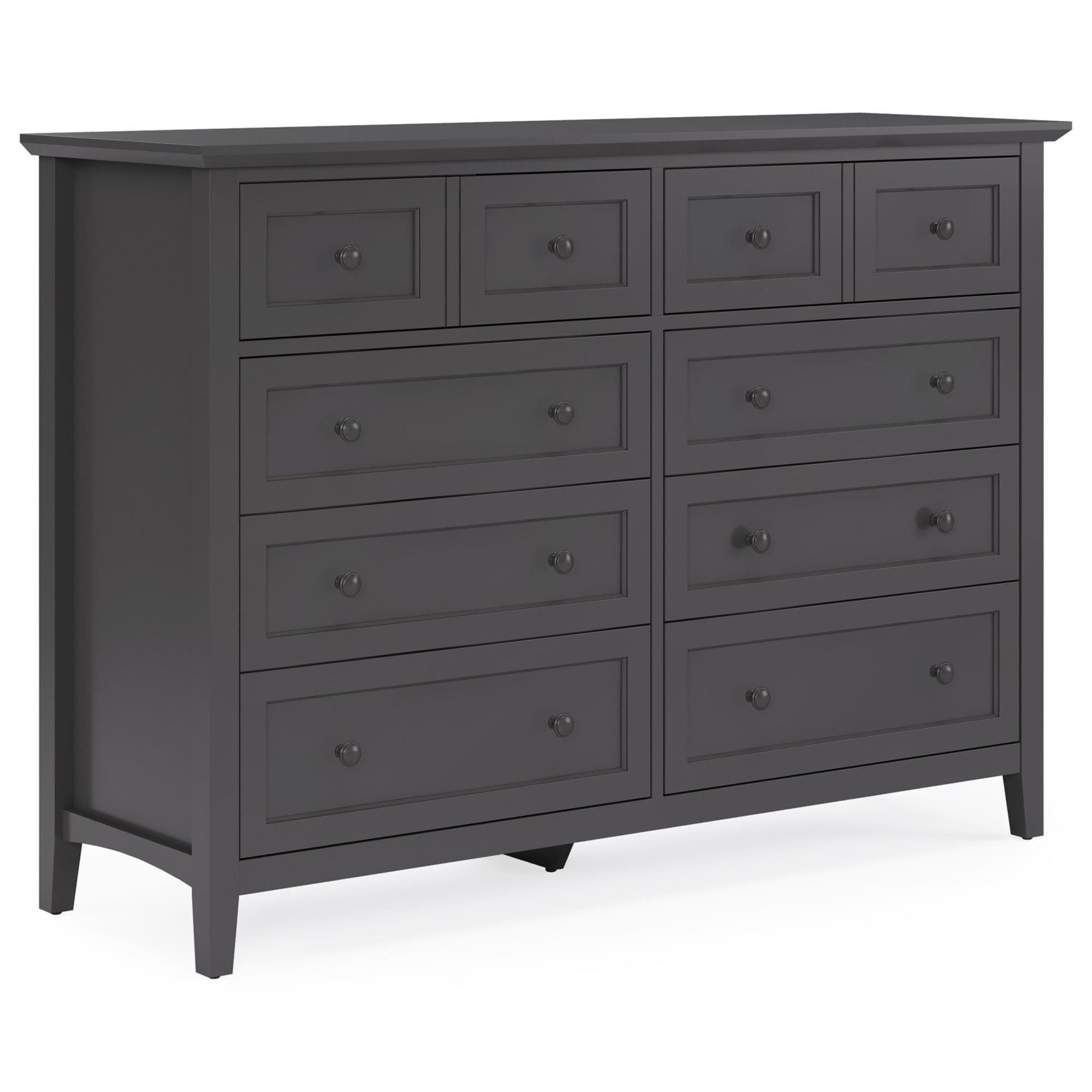 8 drawer black dresser for bedroom Homfa 8 Drawer Horizontal Combo Dresser for Bedroom, Modern Chest of Drawers Wood Storage Cabinet for Living Room, Black