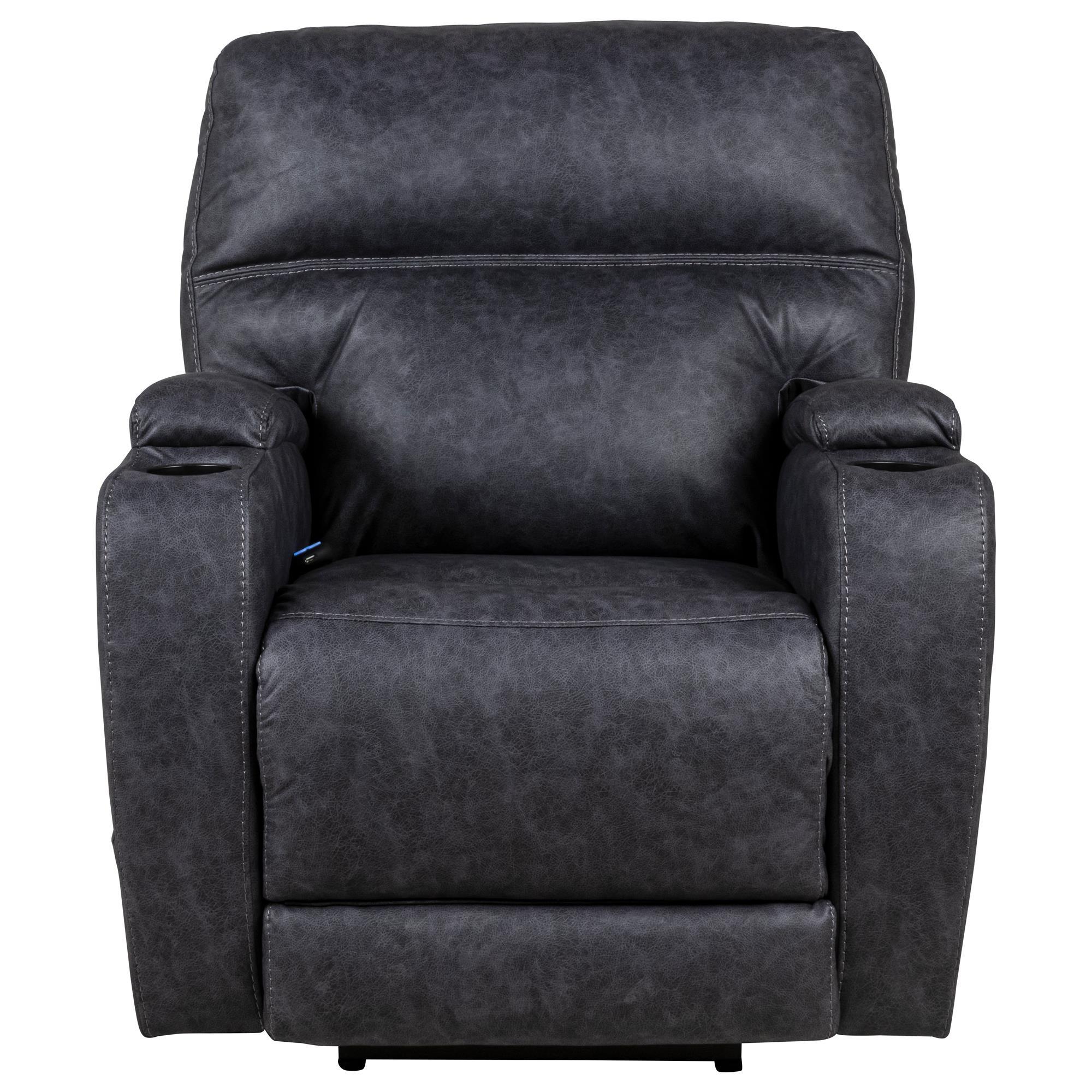 HomeStretch Jaguar Triple Power Recliner in Graphite
