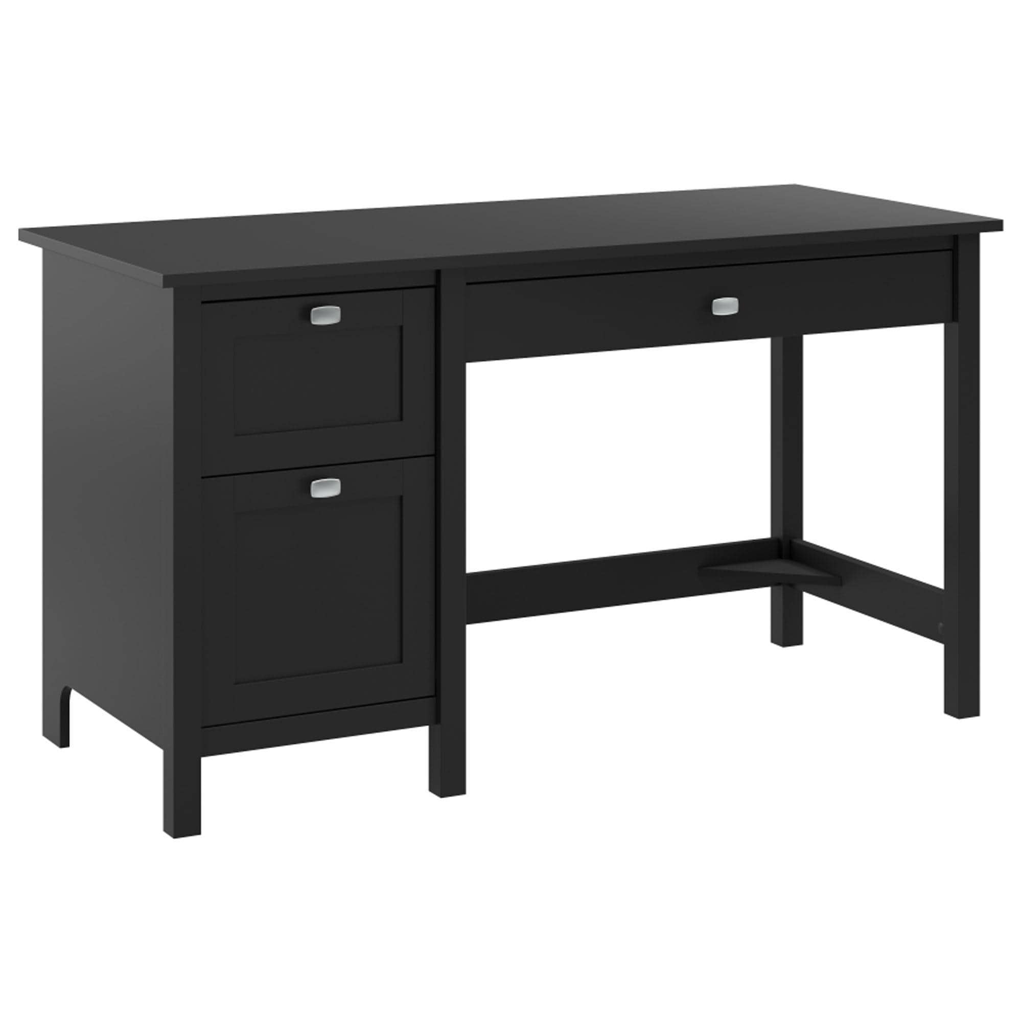 Bush Broadview 3-Drawer Computer Desk in Classic Black