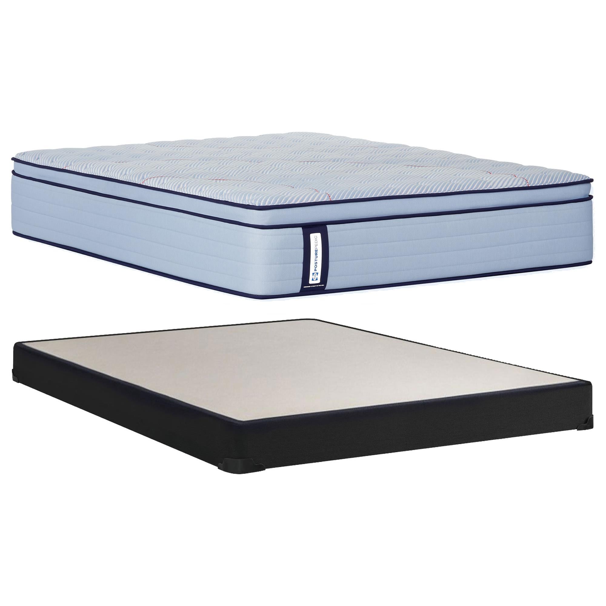 Sealy Kinney Soft Pillowtop Queen Mattress with Low Profile Box Spring