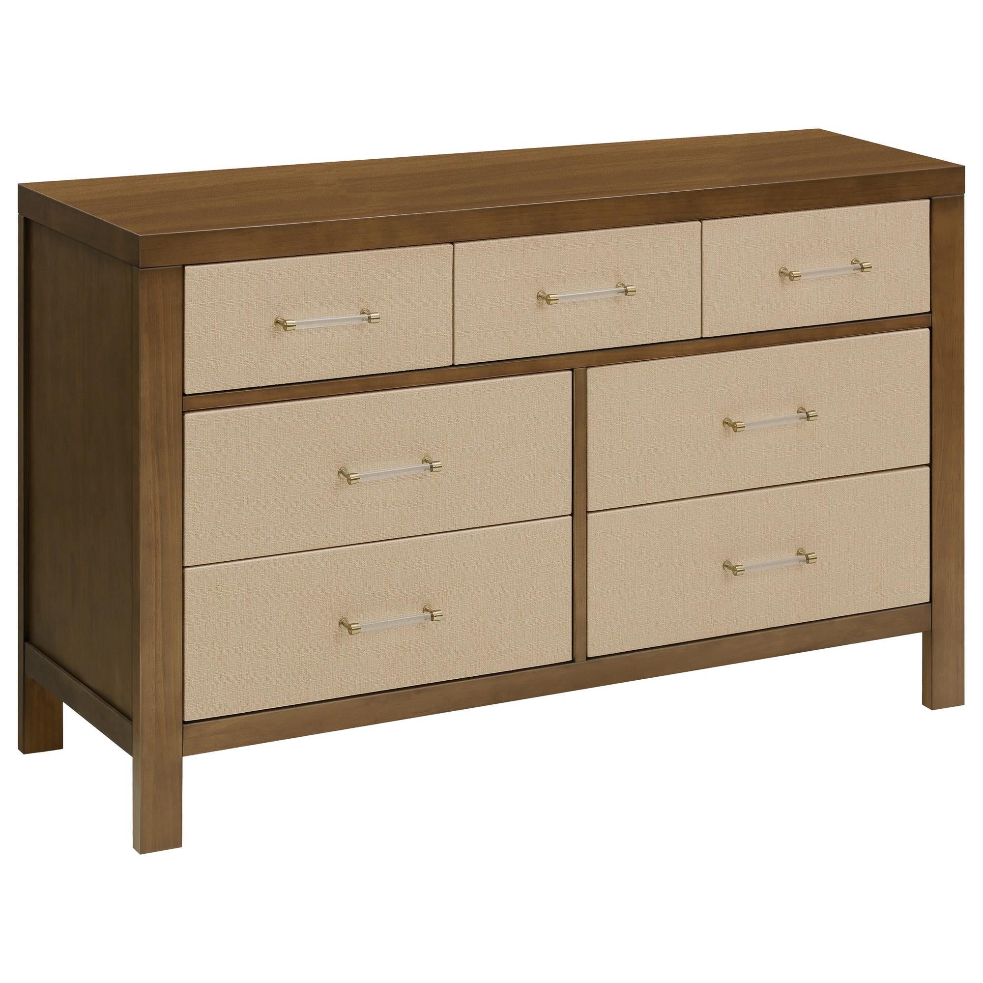 DaVinci Eloise 7-Drawer Dresser in Natural Walnut and Sand