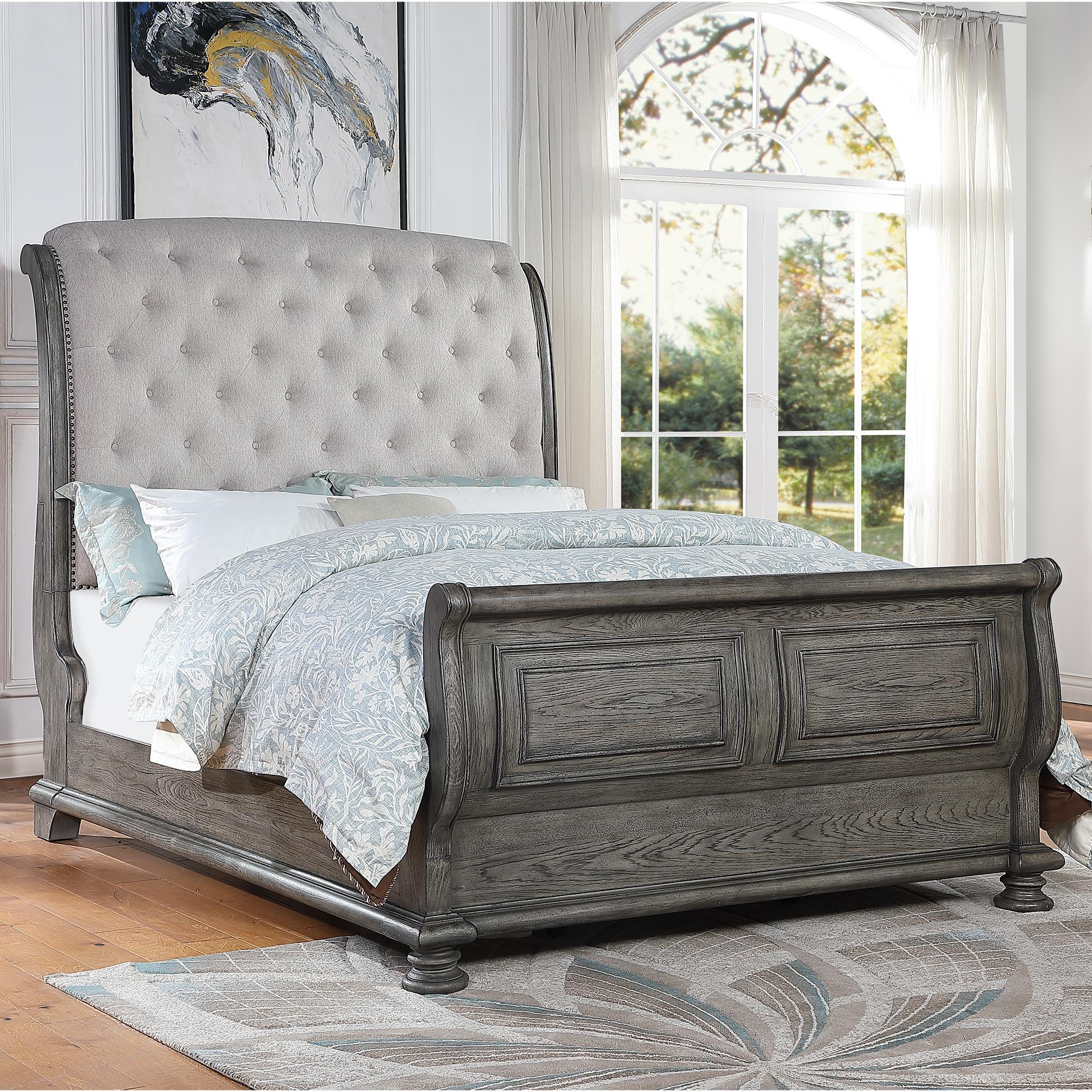 Tomaszewski upholstered low shop profile sleigh bed