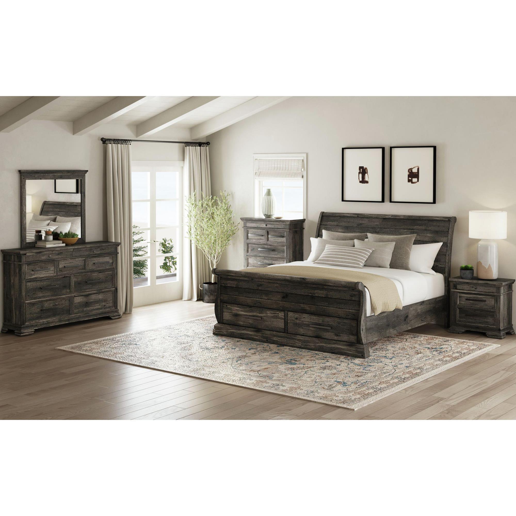 Mayberry Hill Park Ridge 4-Piece Queen Bedroom Set in Charcoal