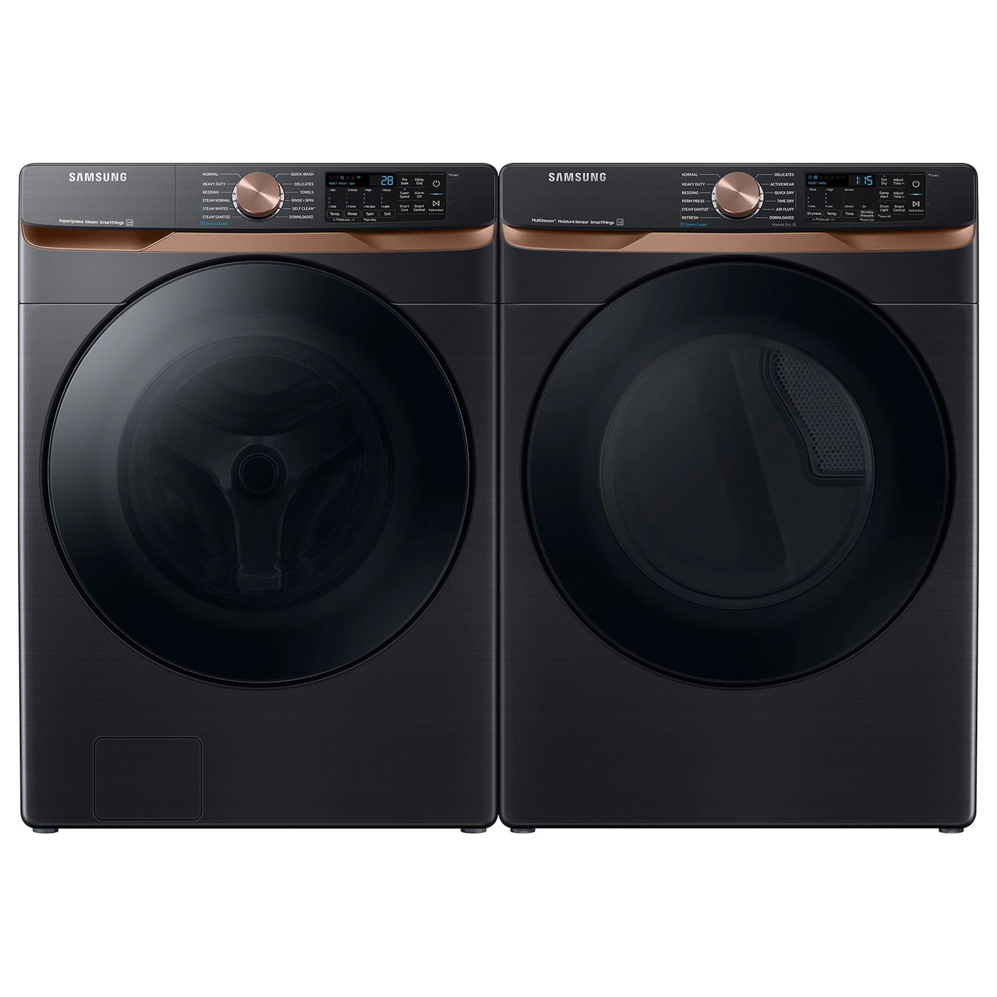 Samsung Laundry Pair with 5.0 Cu. Ft. Smart Front Load Washer with 7.5