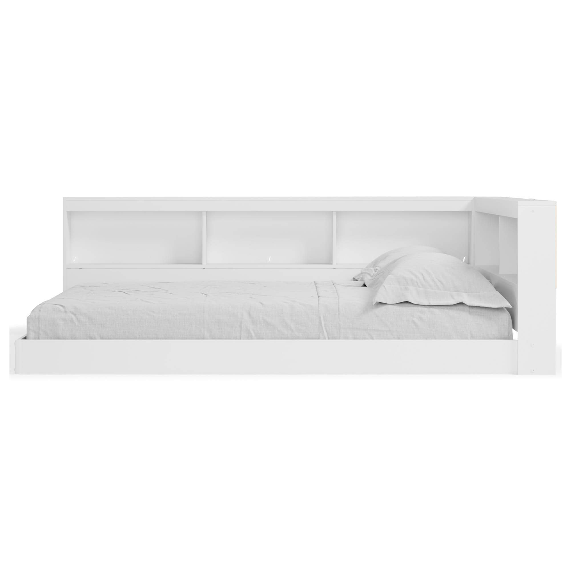 Signature Design by Ashley Piperton Full Bookcase Storage Bed in White