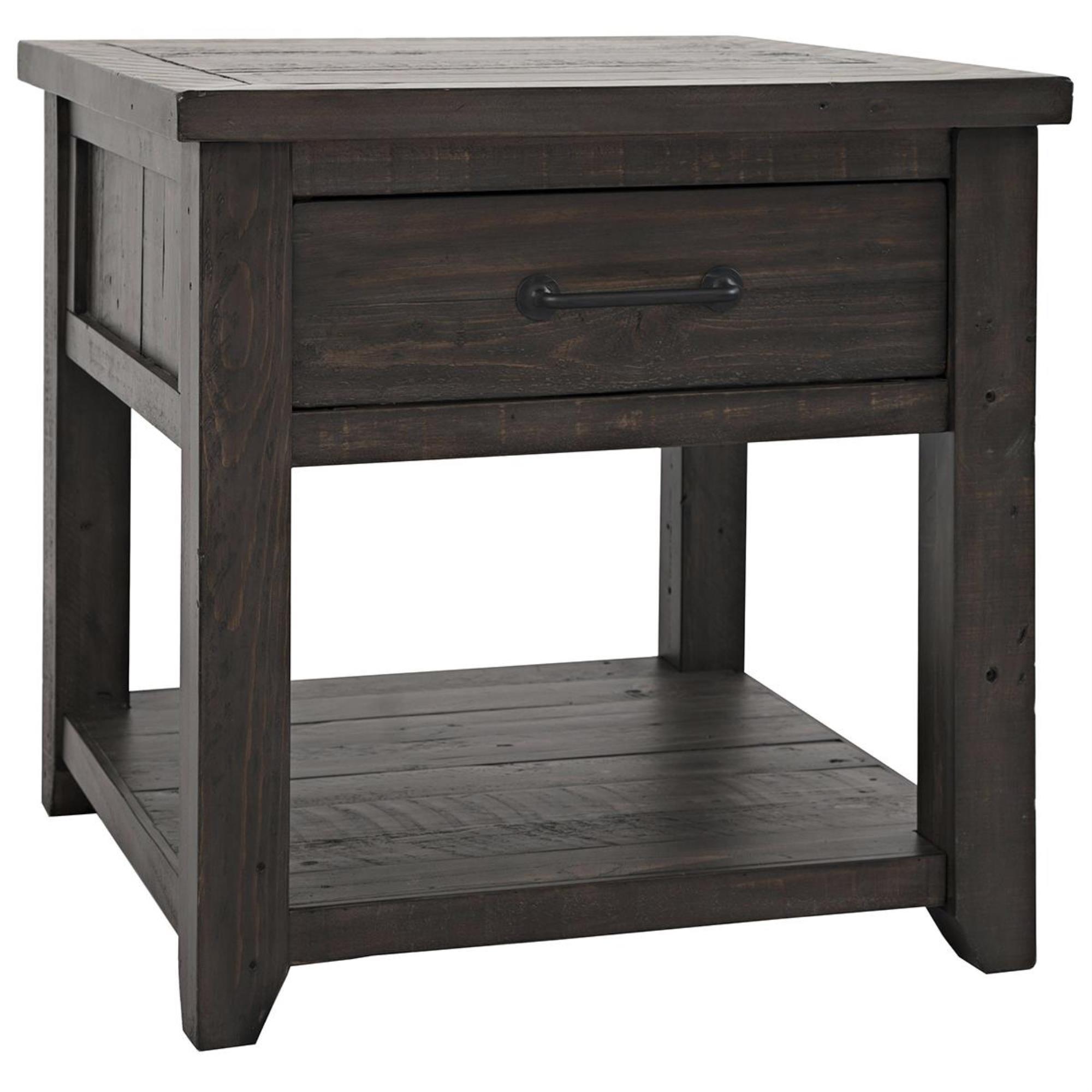 Waltham Madison County End Table in Barnwood Shop NFM
