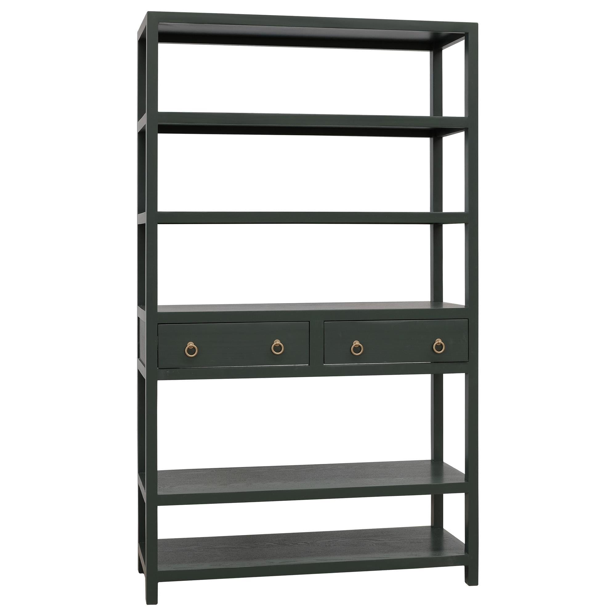HOUSE INDUSTRIES カリモク　シェルフ Heirloom Home Dakota Bookcase in Forest Green