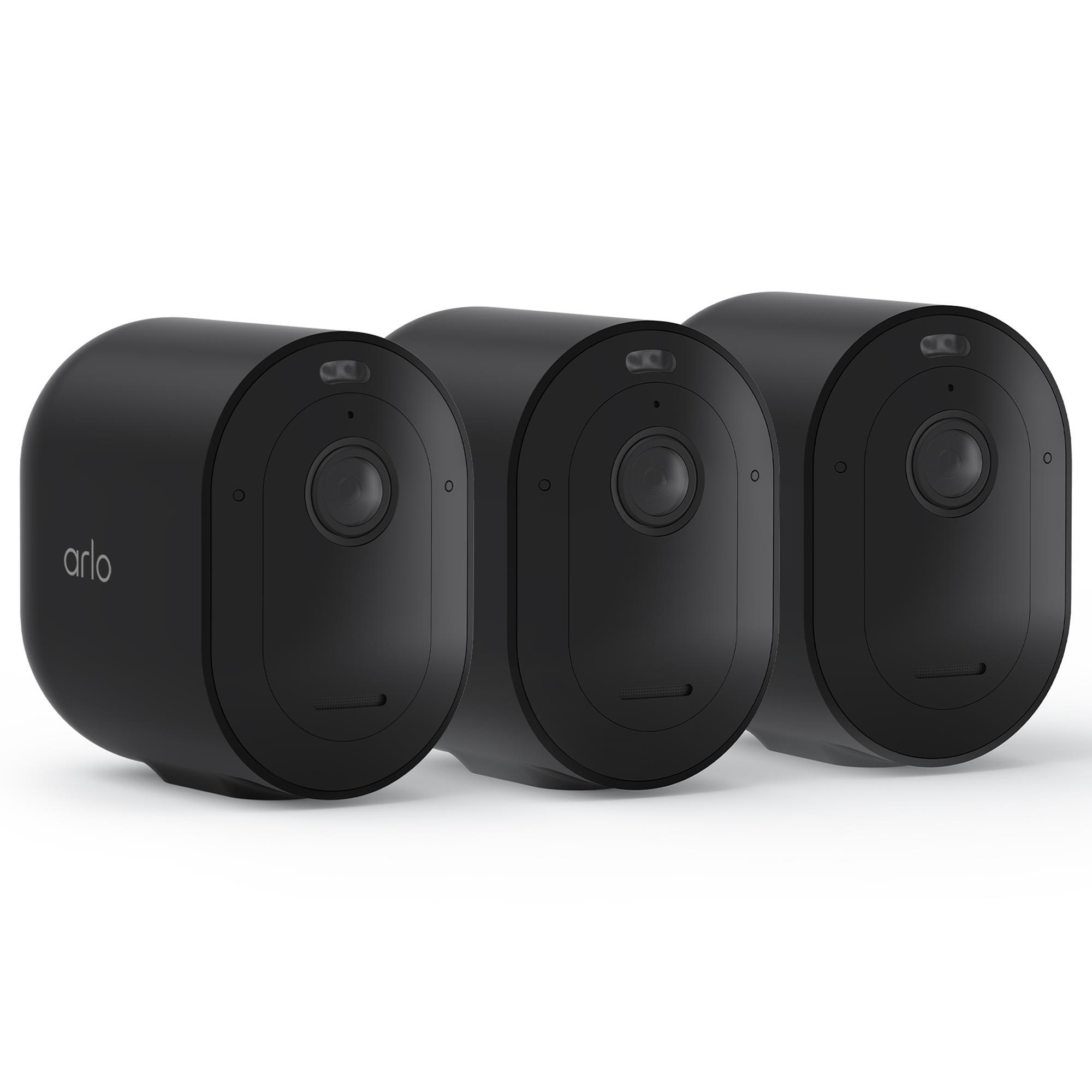 Arlo Pro 5S 2K Wireless Security Camera - 3 Pack - Black
