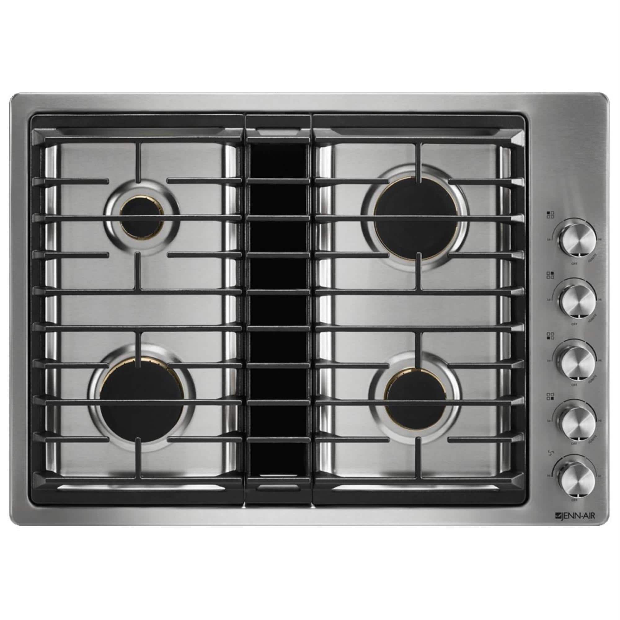 Whirlpool 30 JX3 Gas Downdraft Cooktop in Stainless Steel | Nebraska