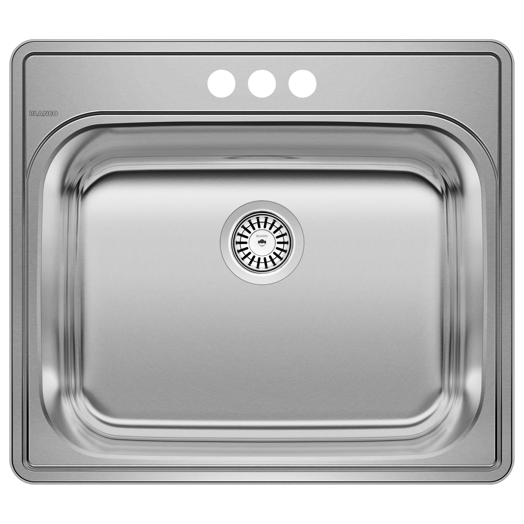 Blanco Essential Laundry Sink with 3 Hole in Stainless Steel NFM