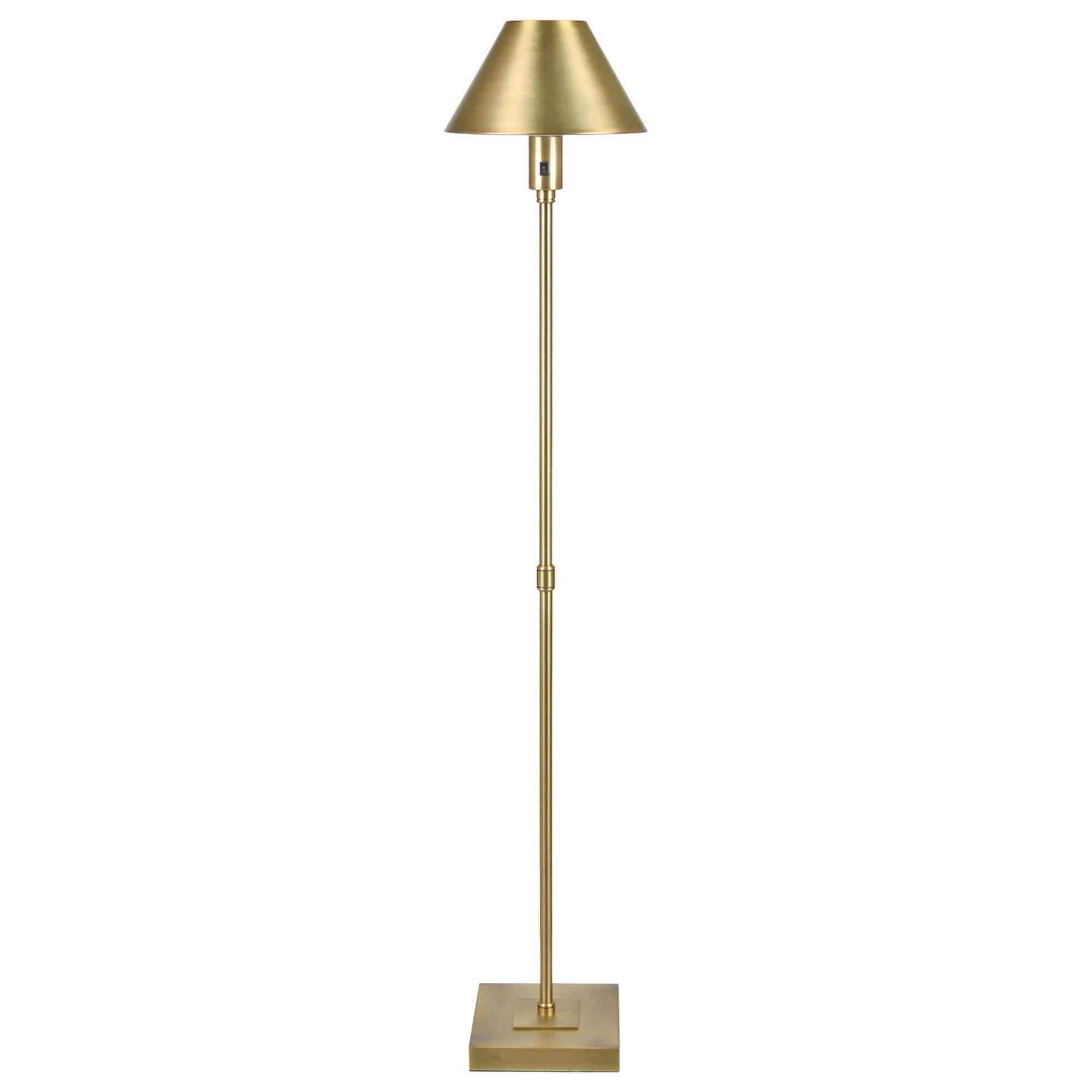 Slatehouse Baylen Floor Lamp in Gold