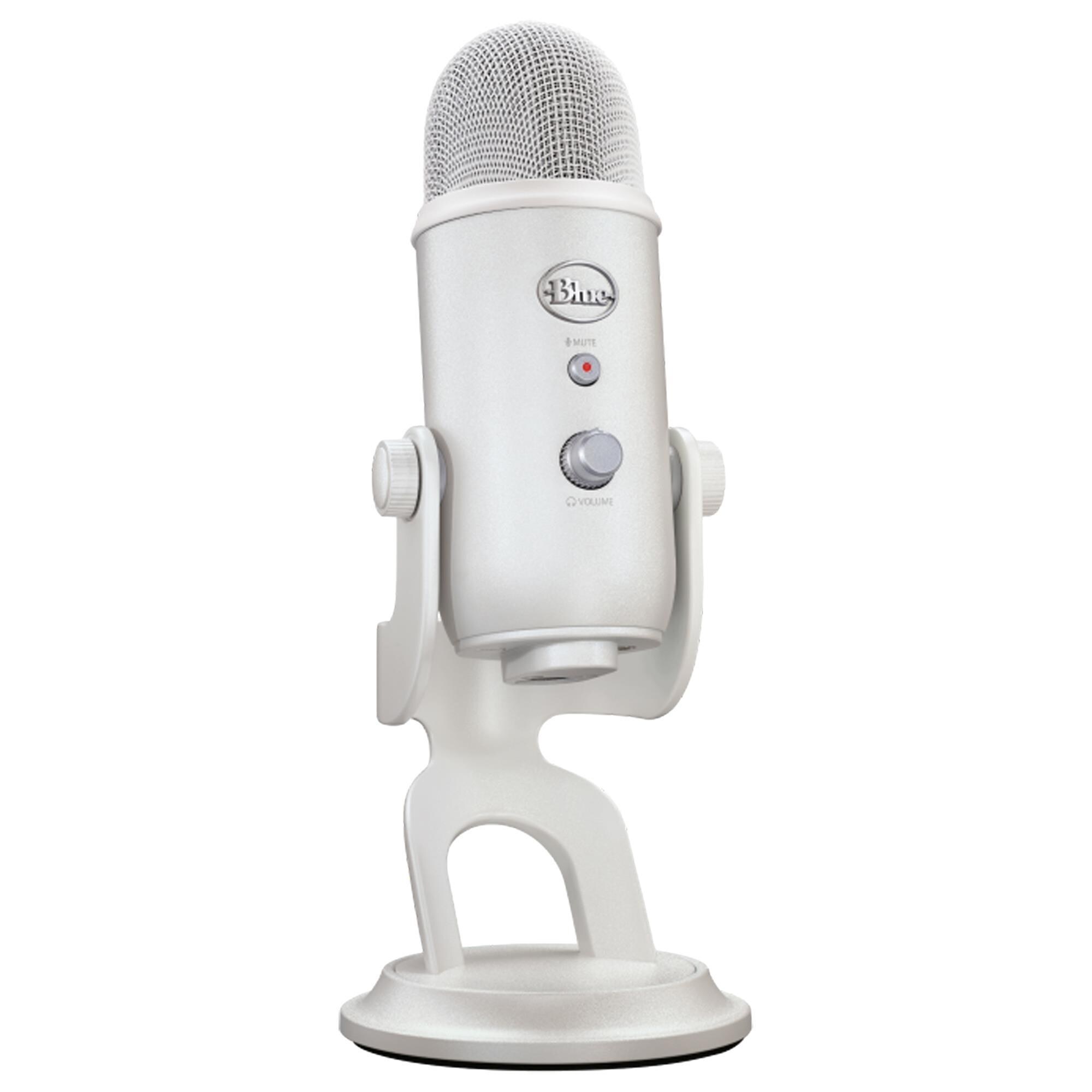 Blue Aurora Yeti Wired Microphone in White Mist NFM