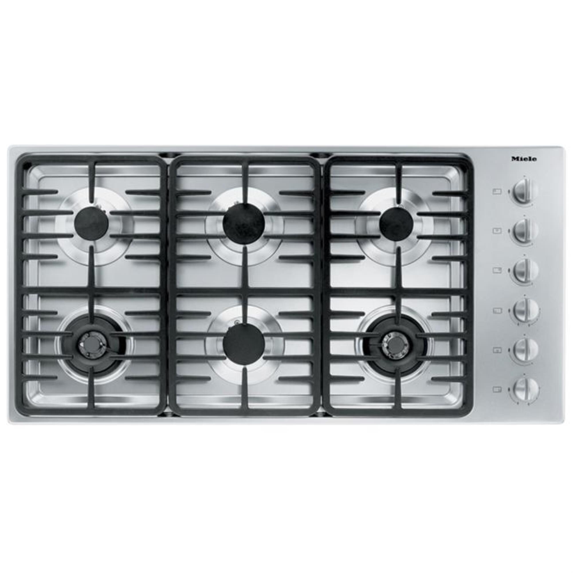 Miele 42" Stainless Steel Gas Cooktop with 6 Sealed Burners Nebraska