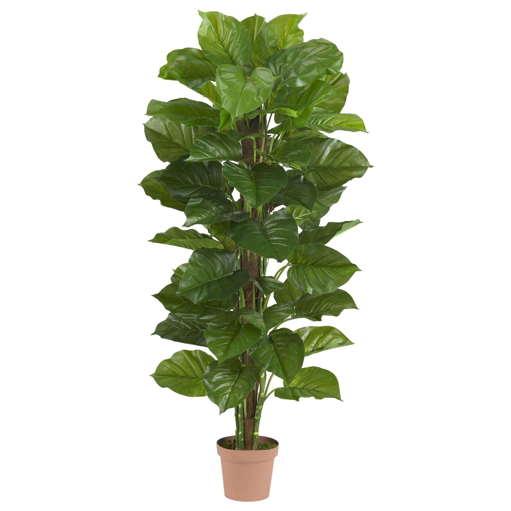 Nearly Natural Inc 63" Artificial Large Leaf Philodendron Silk Plant in