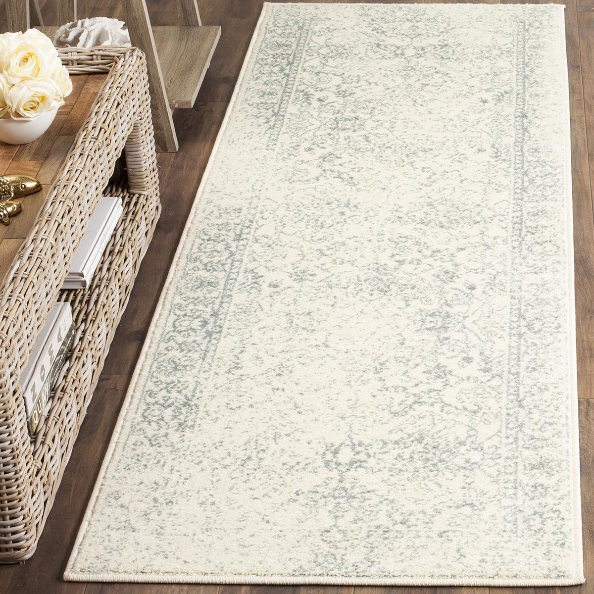 Safavieh Adirondack ADR109D 8' x 10' Ivory and Teal Area Rug