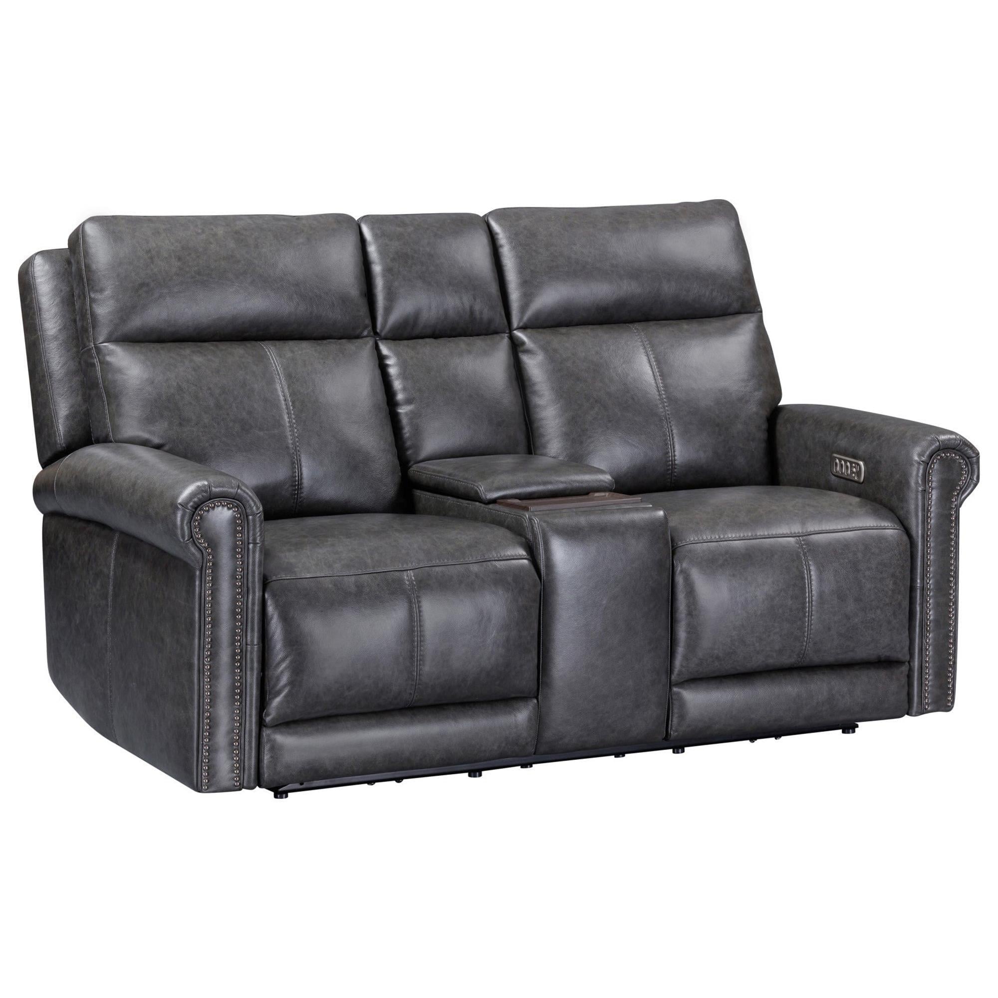 Flexsteel Alexander Power Reclining Loveseat with Console in