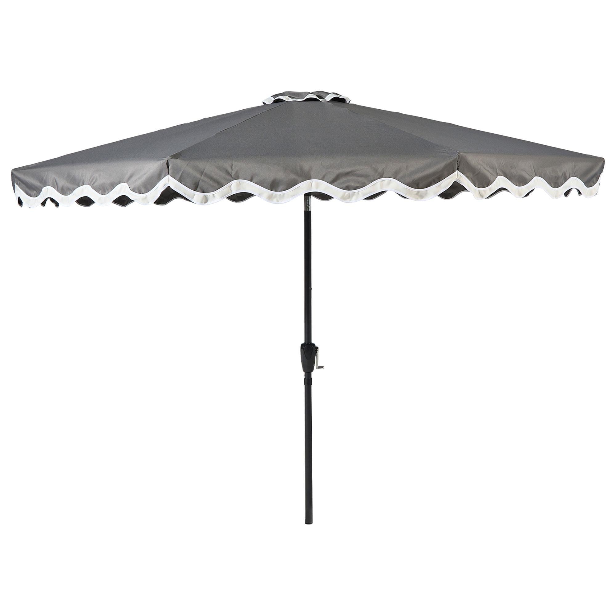 10 ft black and white patio umbrella 10ft Cantilever with Rotation, Tilt, Put together the ideal combination of umbrella frame and all WestinTrends 10 ft Outdoor Patio